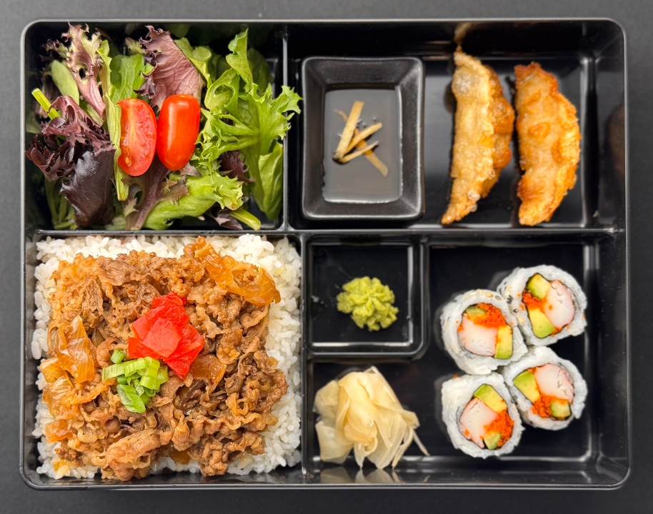 Gyu-don lunch box.