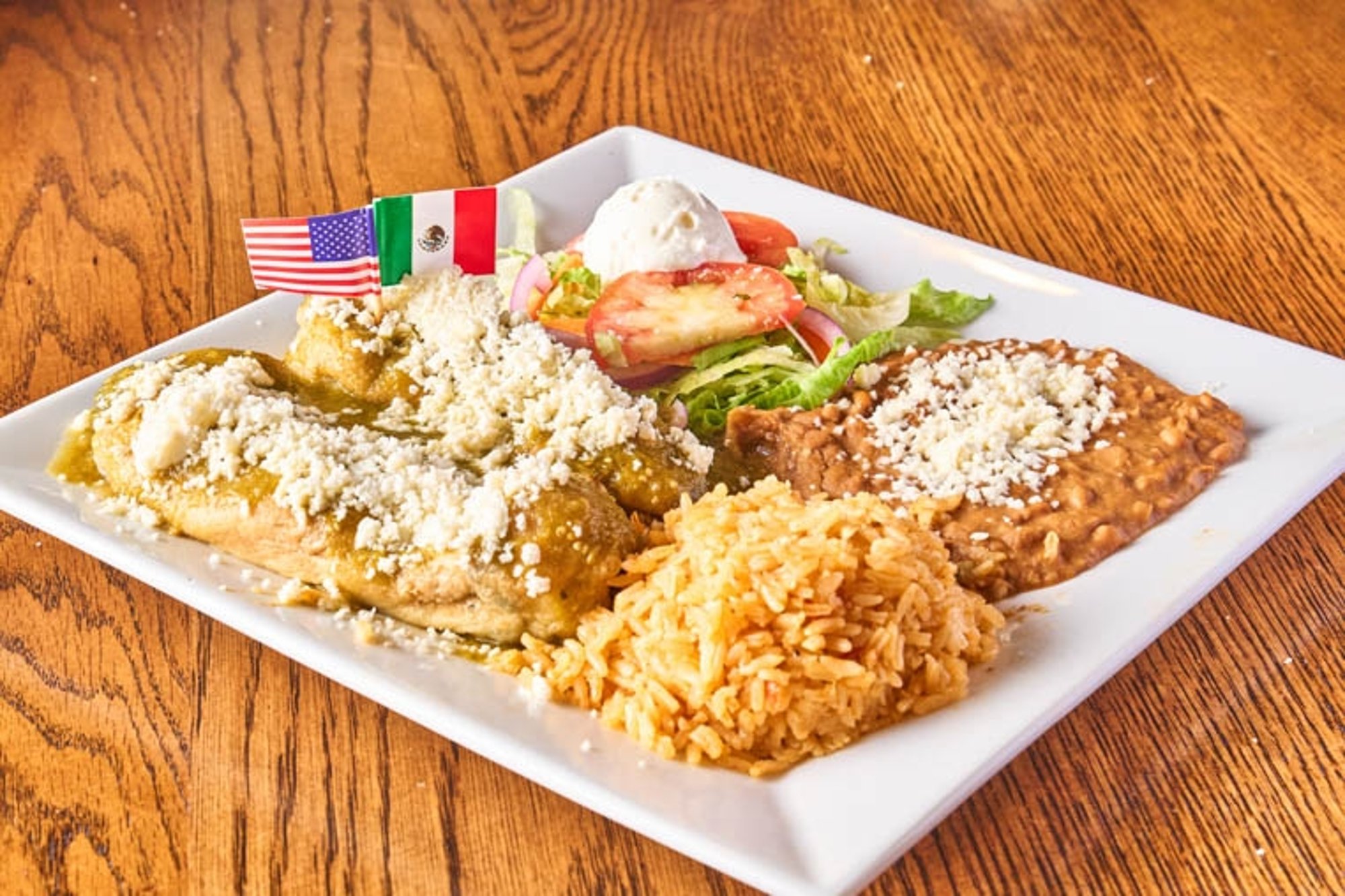 Chiles Rellenos meal