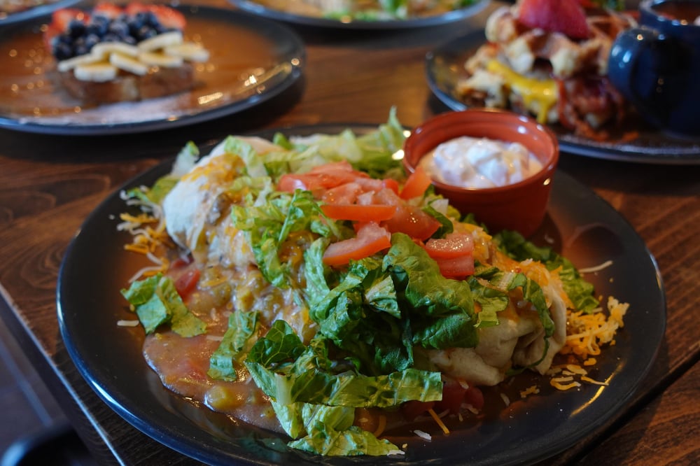 Sausage, Egg, Potato Breakfast Burrito