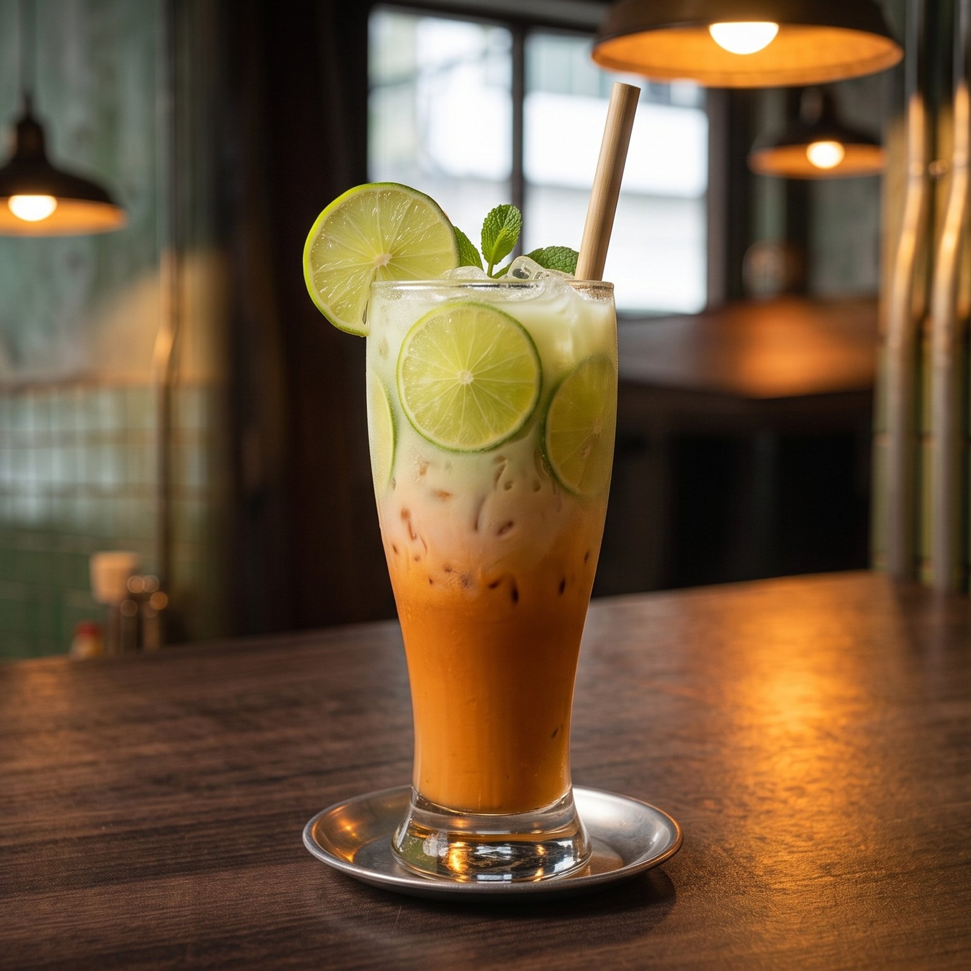 Thai Iced Tea With Lime