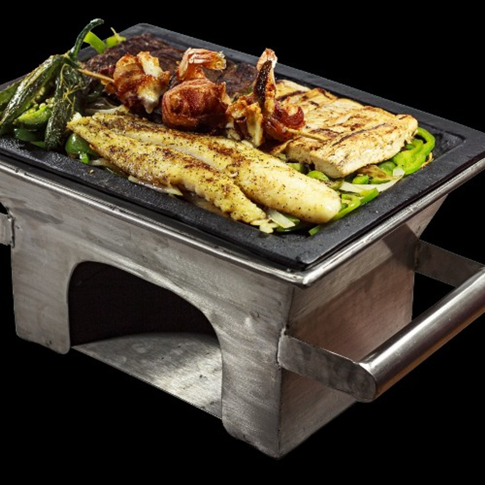 Fajitas Mar Y Tierra (Serving for two people)