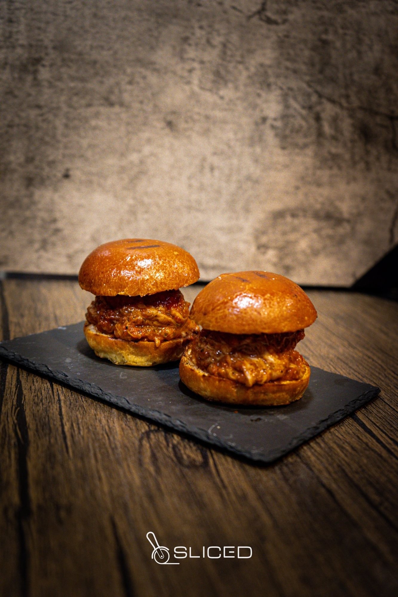 BBQ Pulled Pork Belly Sandwich