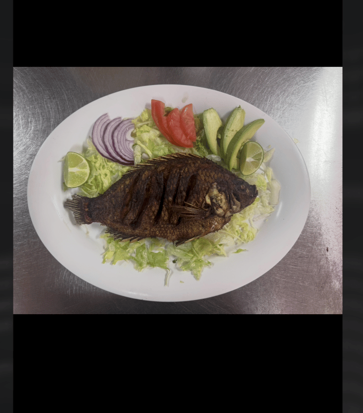 Whole Fried Fish Tilapia Dorada.
