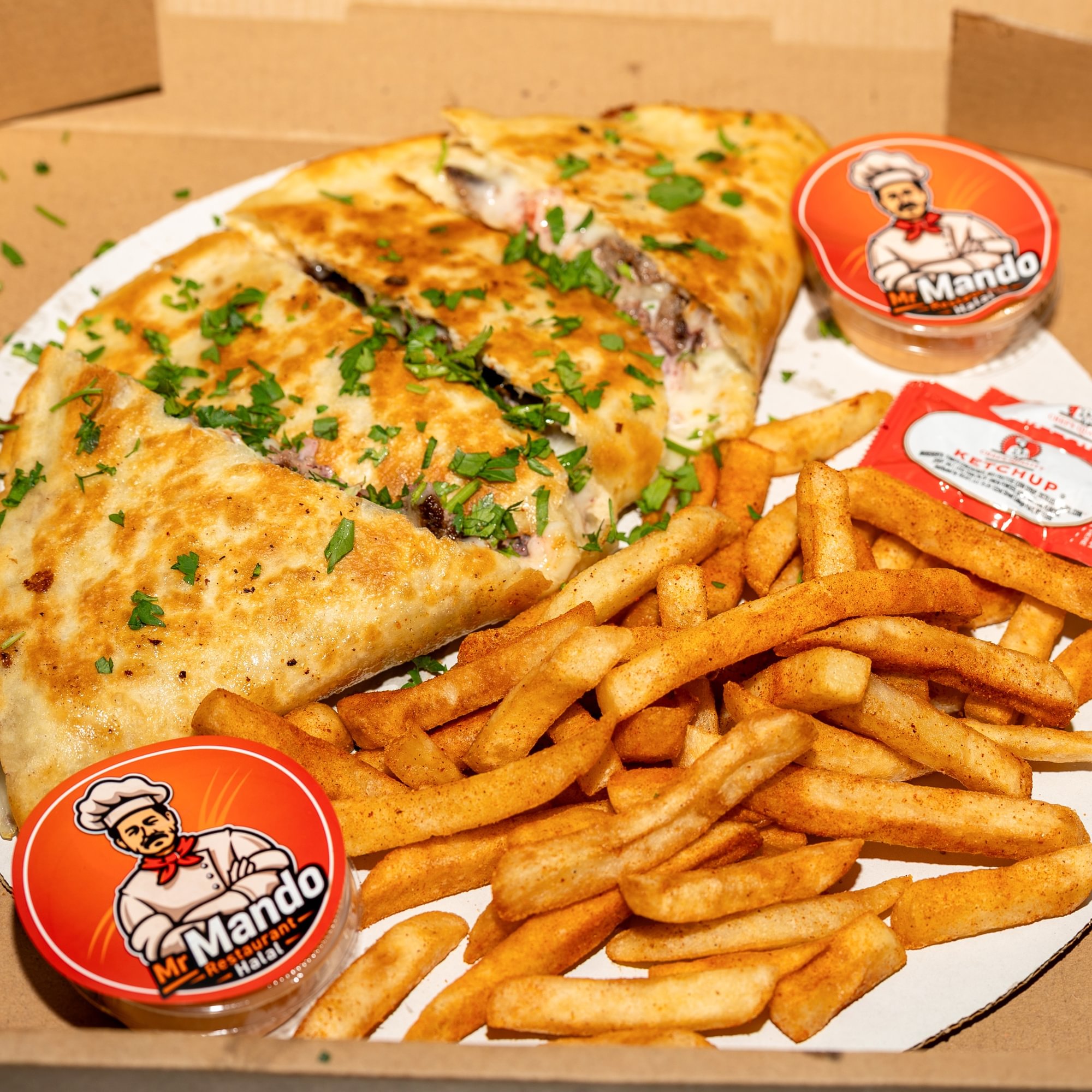 Burger Quesadilla