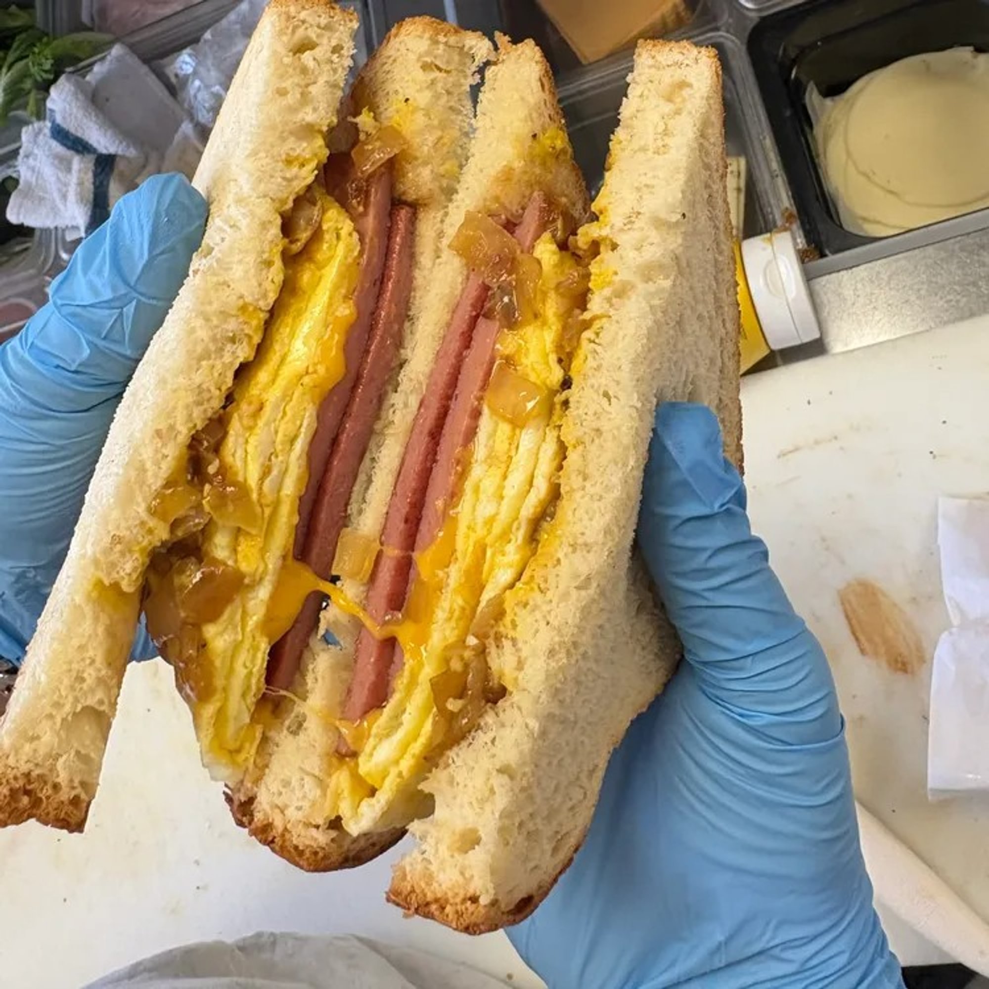 #6 Bologna, Egg & Cheese