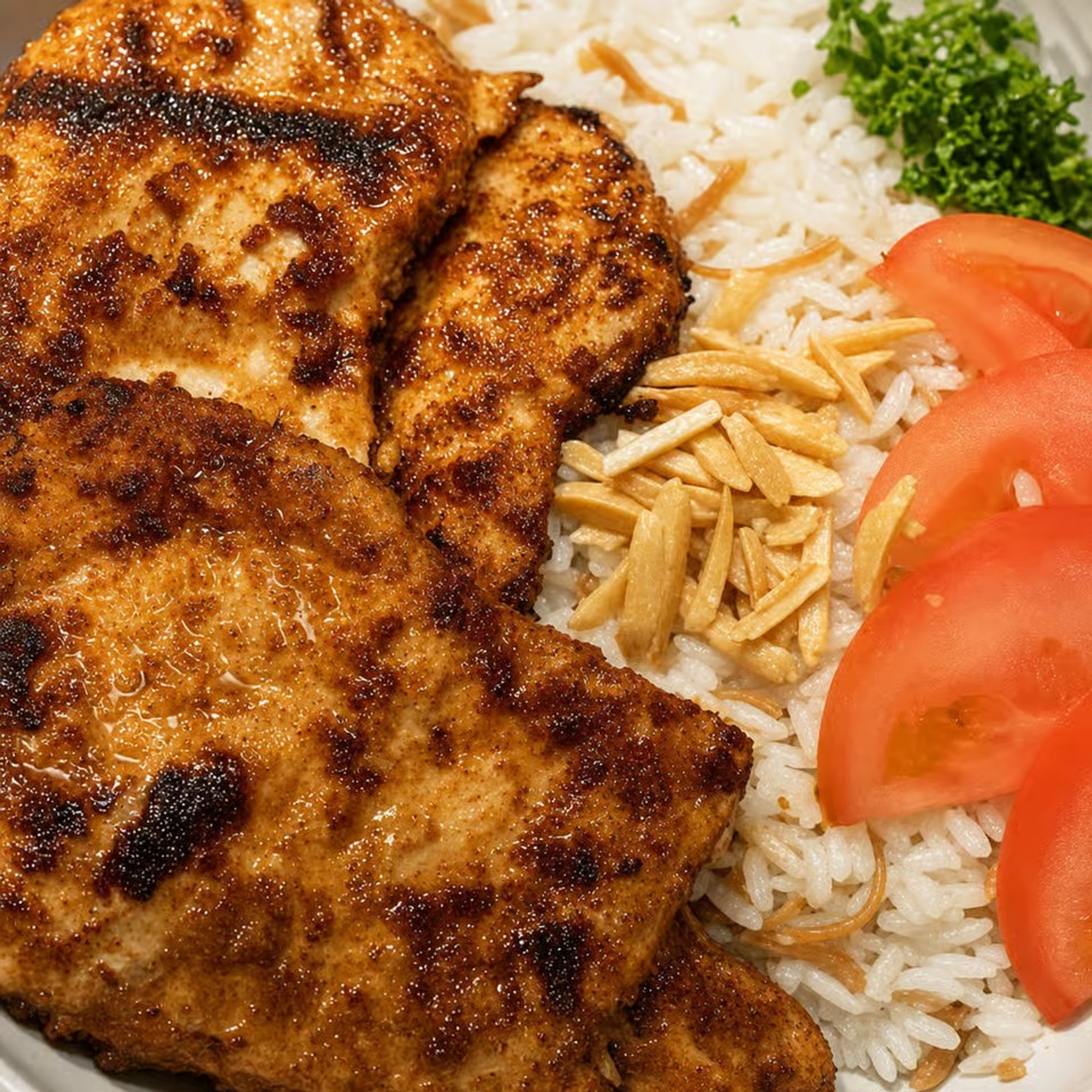 Tenderloin or Chicken Seared Sajji