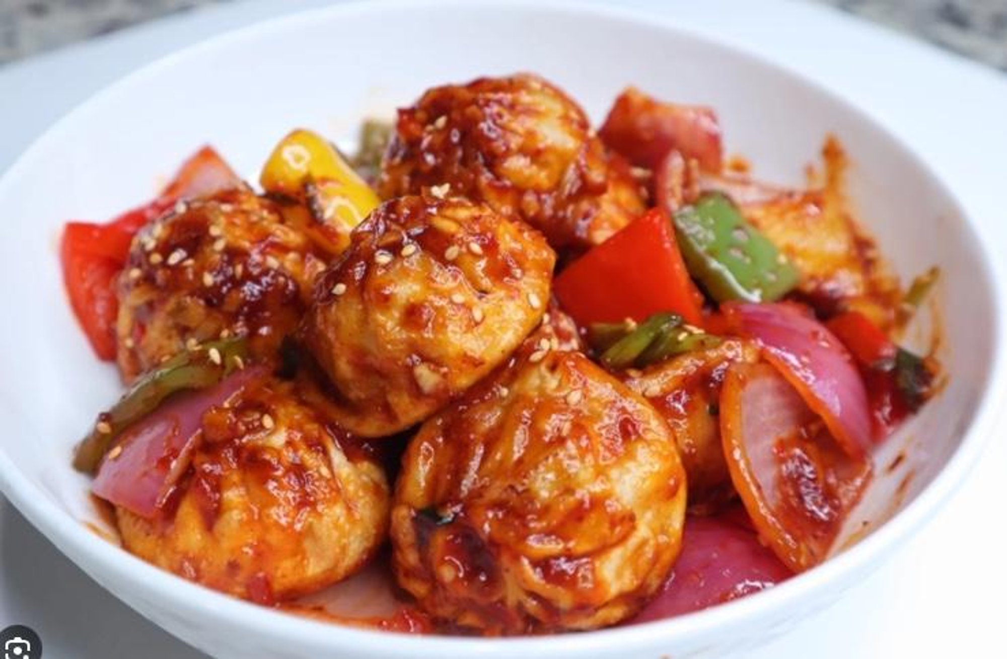 Chilli Chicken Momos