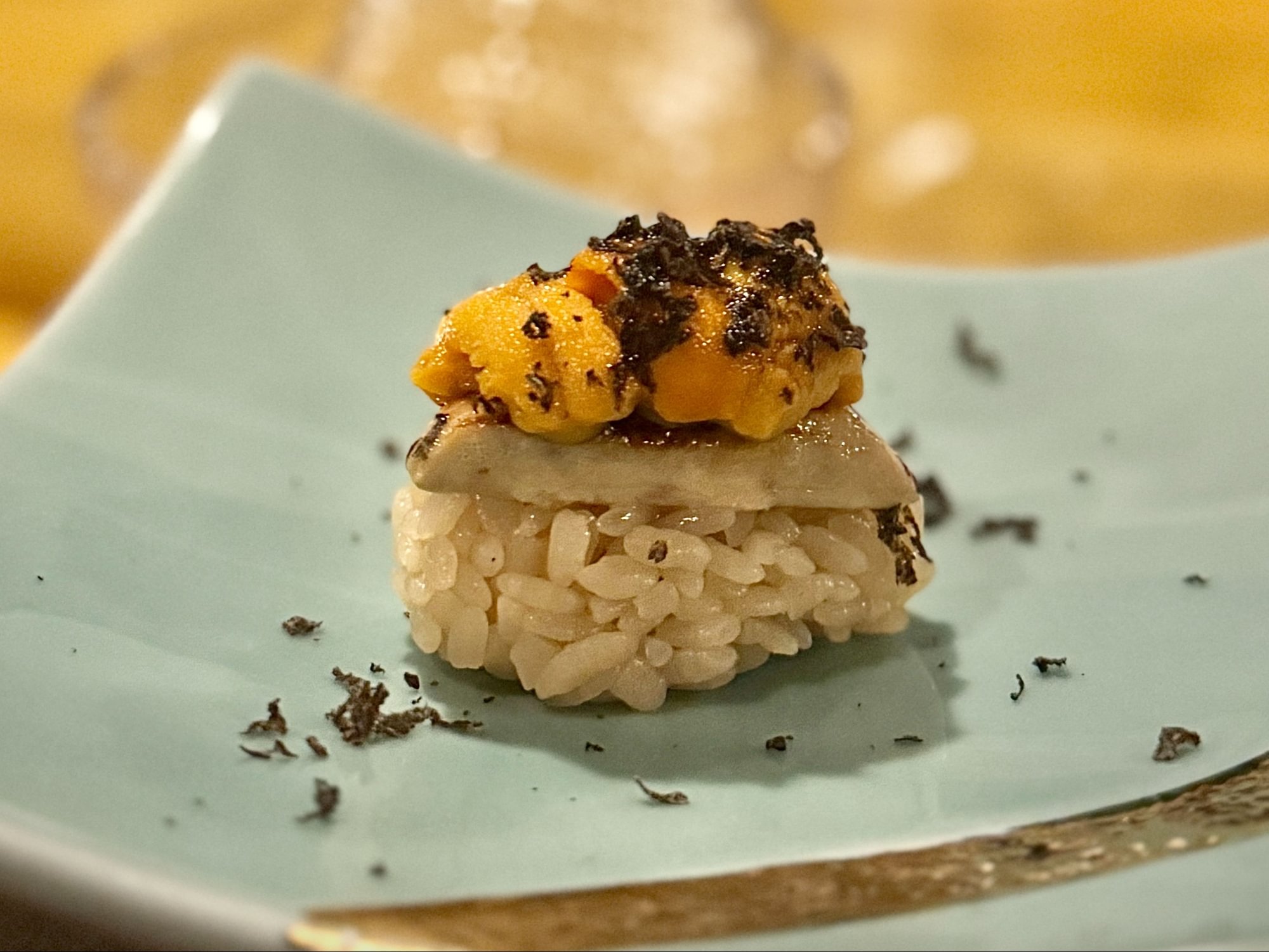 Foie Gras & Uni Nigiri