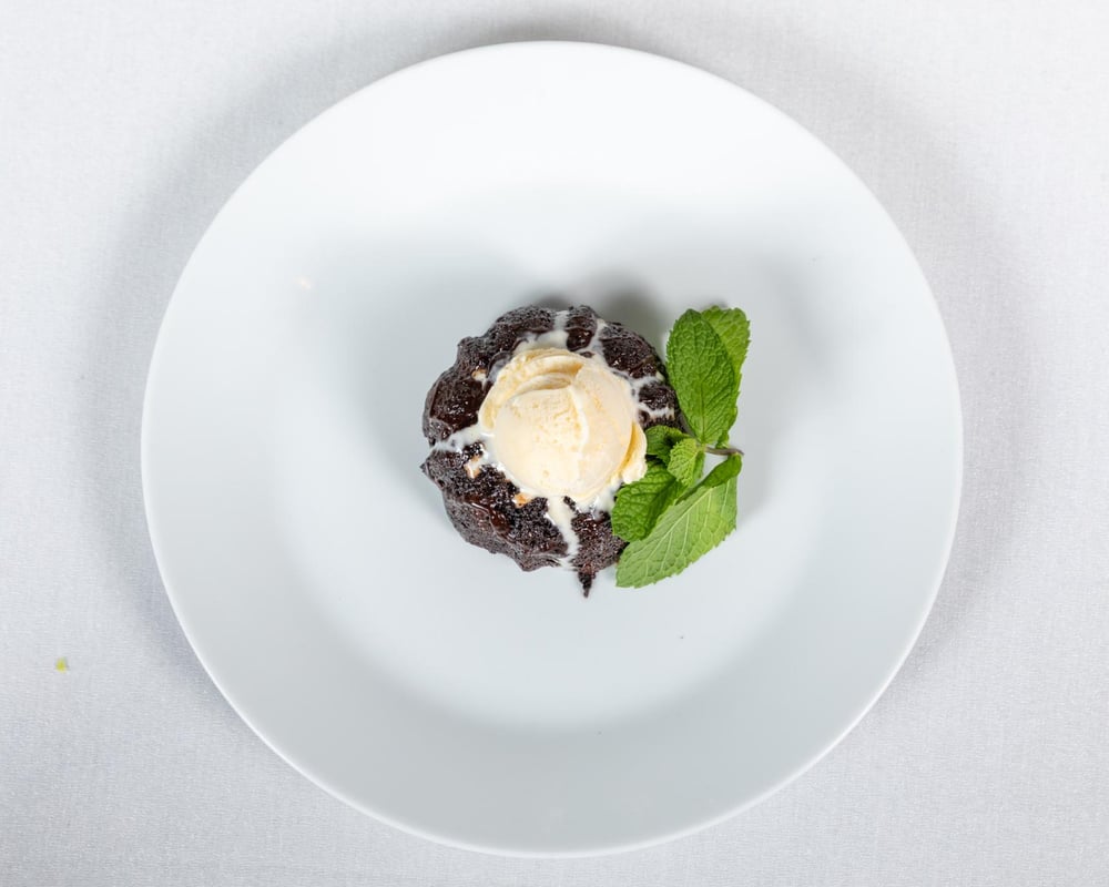 Lava Cake with Ice Cream
