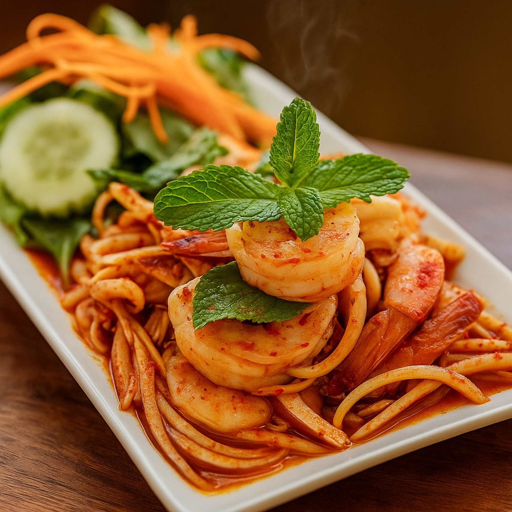 Pla koong spicy shrimp salad