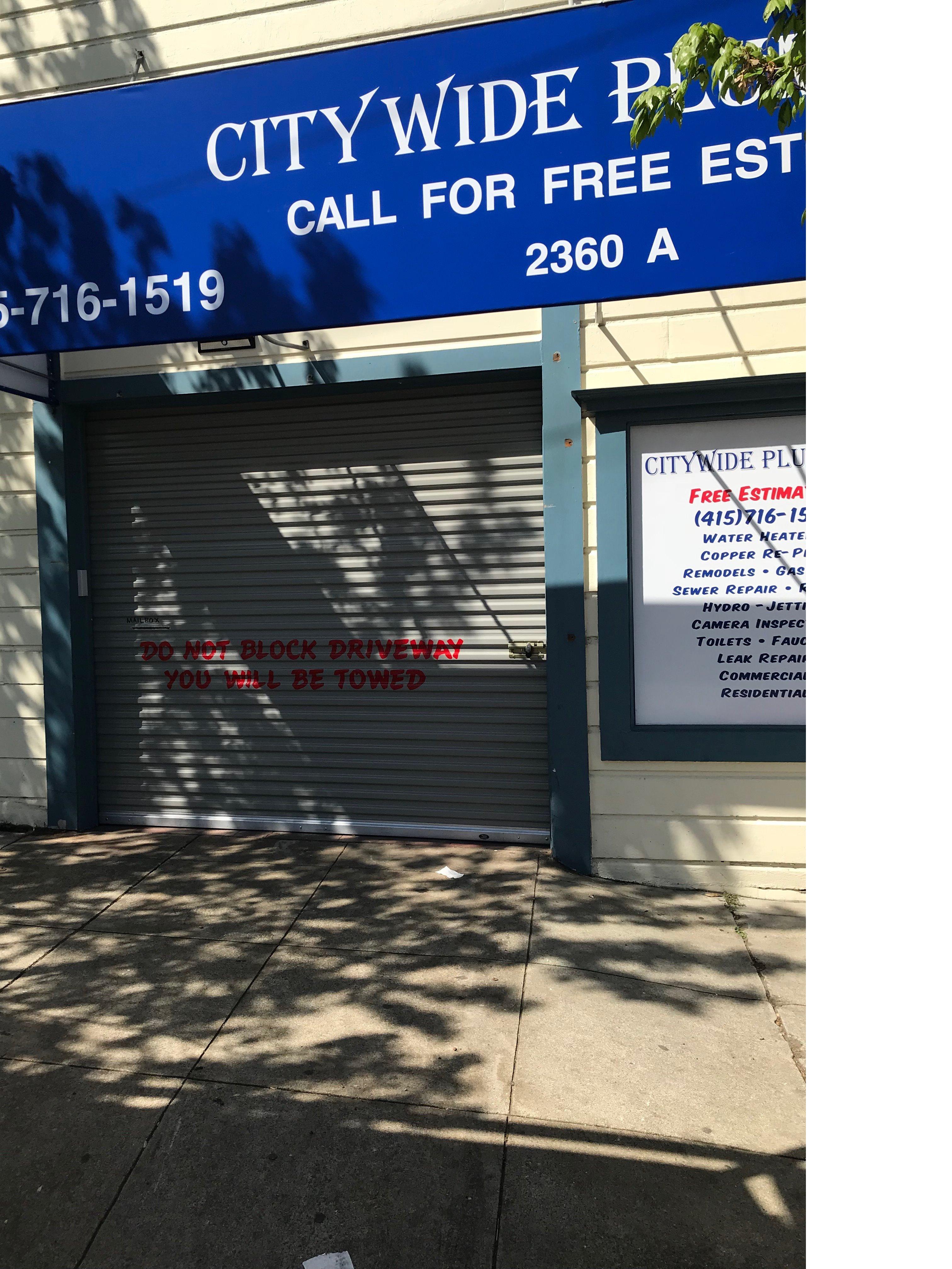 Citywide Plumbing 2360 San bruno ave, san francisco, CA