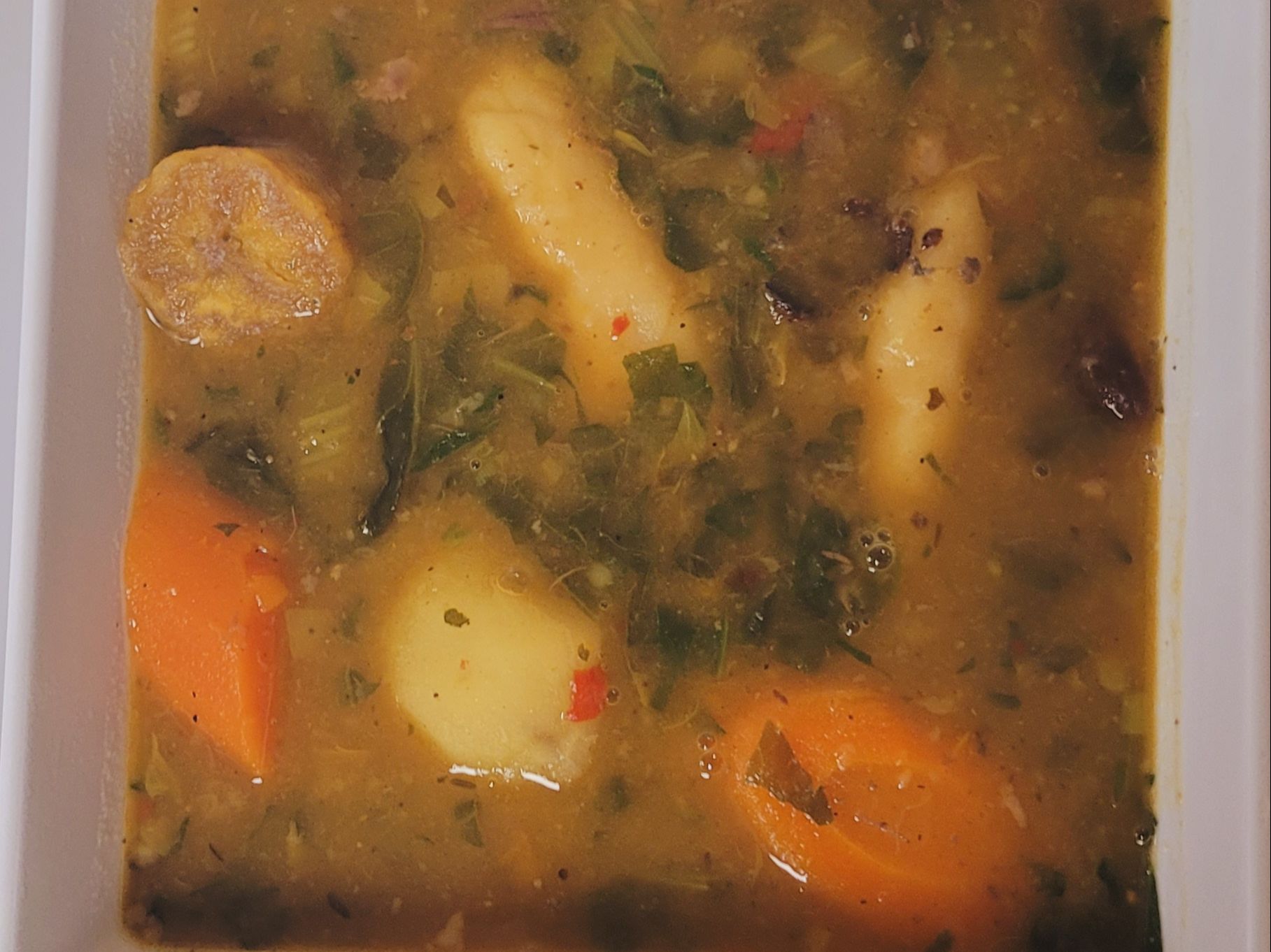 BOUILLON CABRIT. (soup w/ Goat meat)