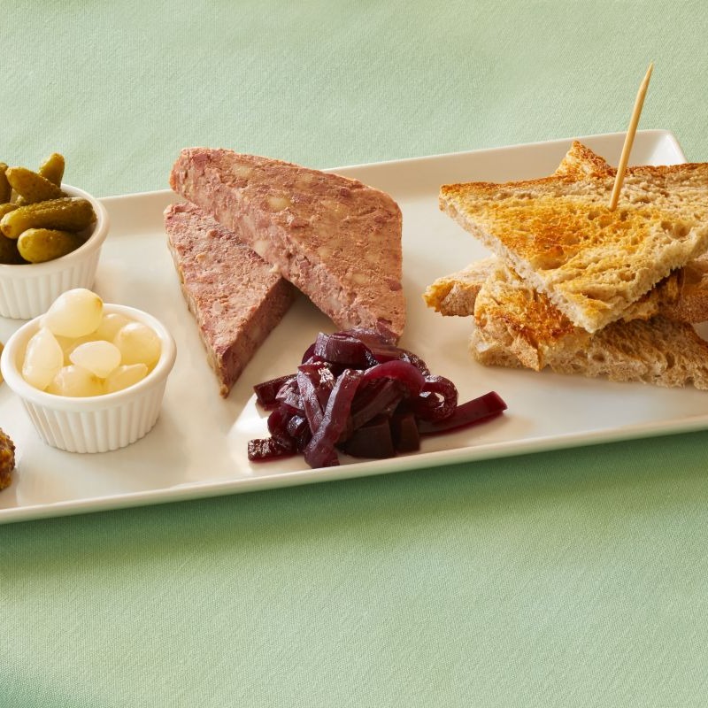 French Country Pate and Cornichons