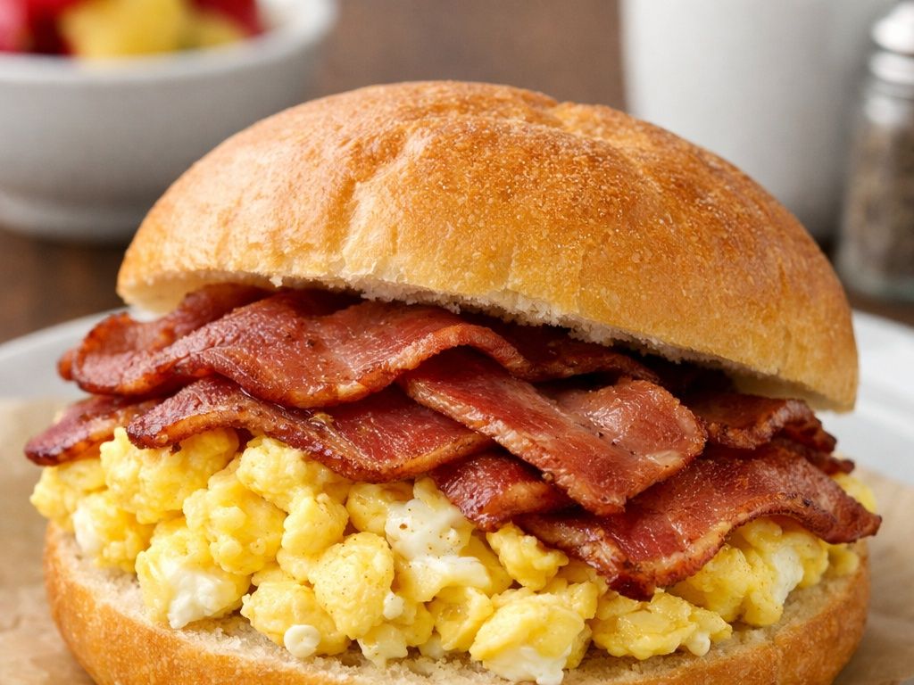 Eggs w/Turkey Bacon Sandwich