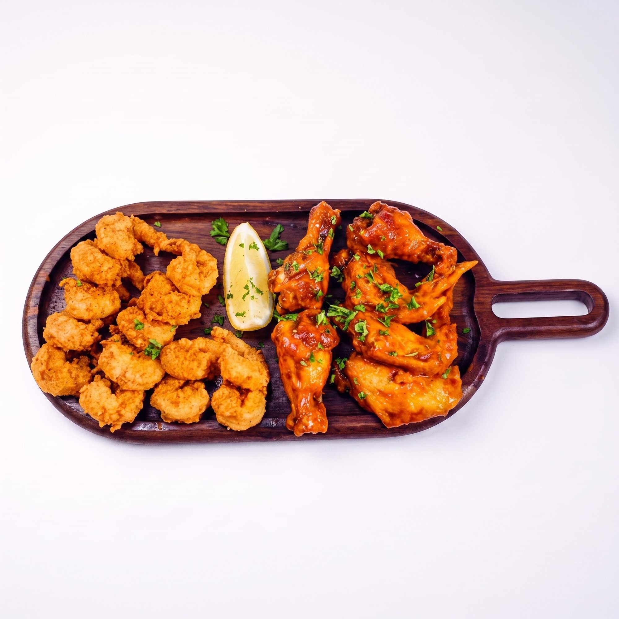Wings and Shrimp
