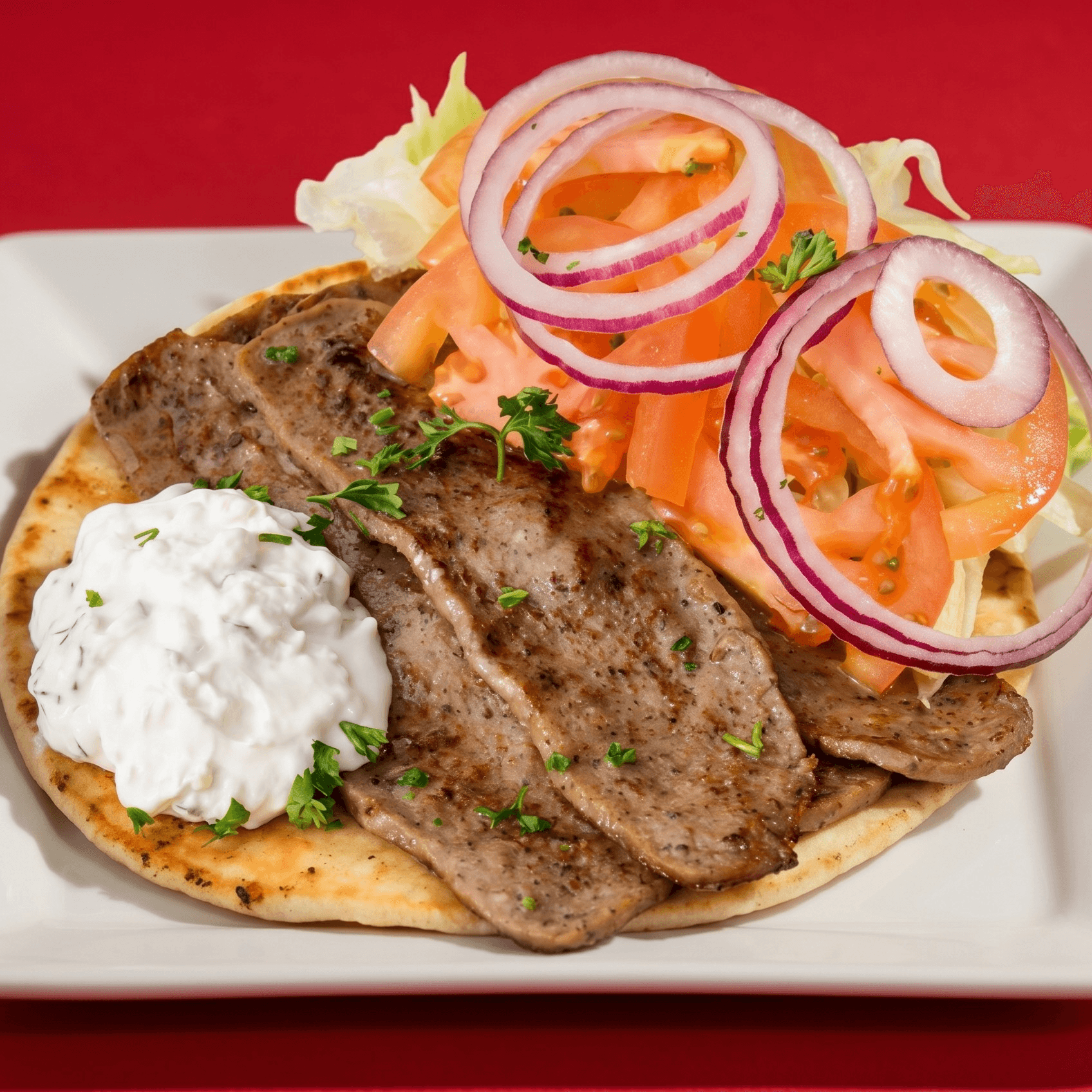 Mediterranean Gyro Sandwich