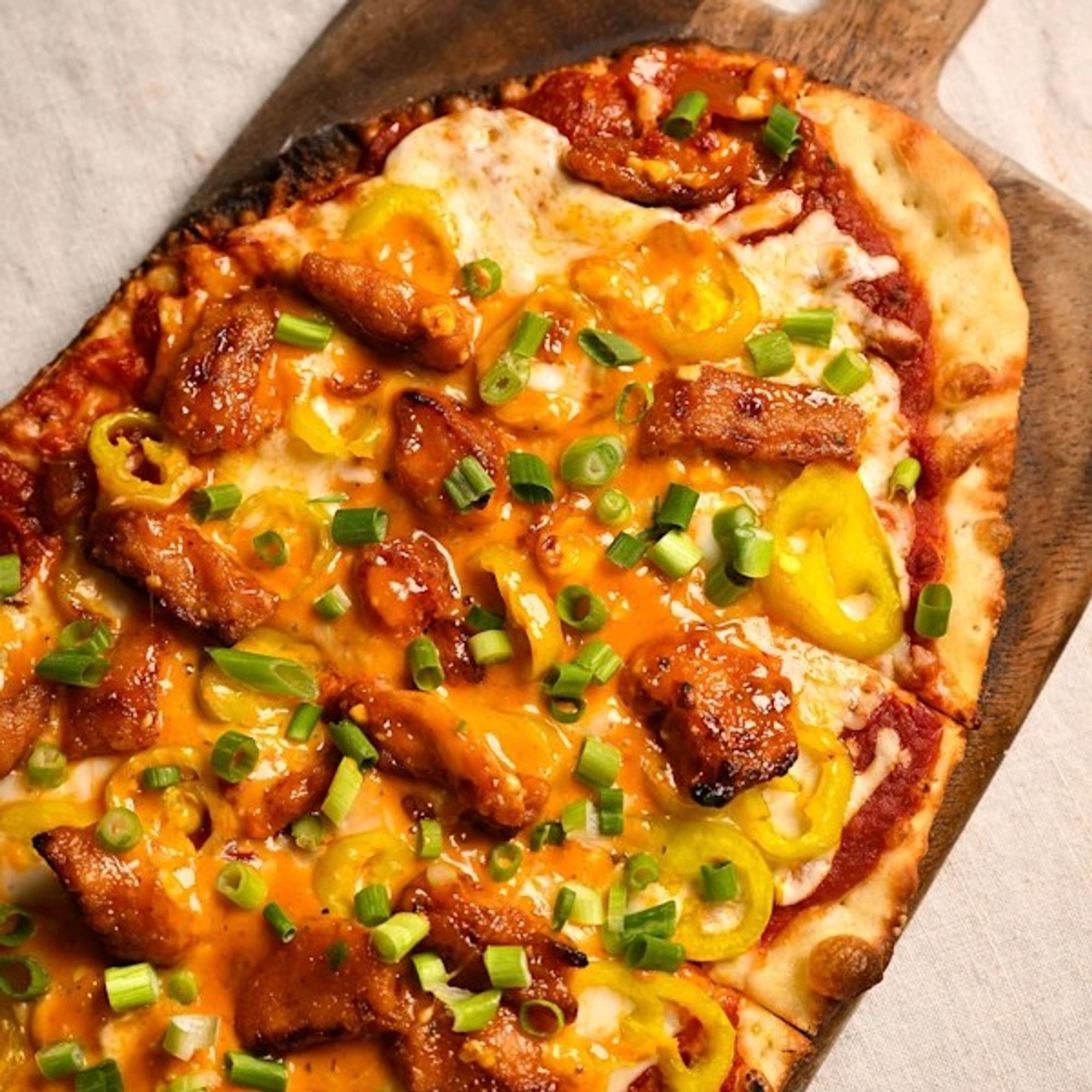 Hot Honey Crispy Chicken Pizza