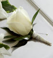 The FTD® White Rose Boutonniere