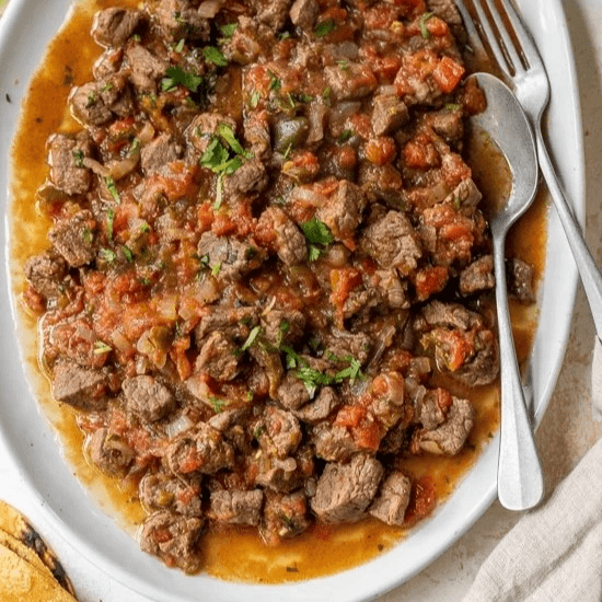 Bistec a la Mexicana Platter