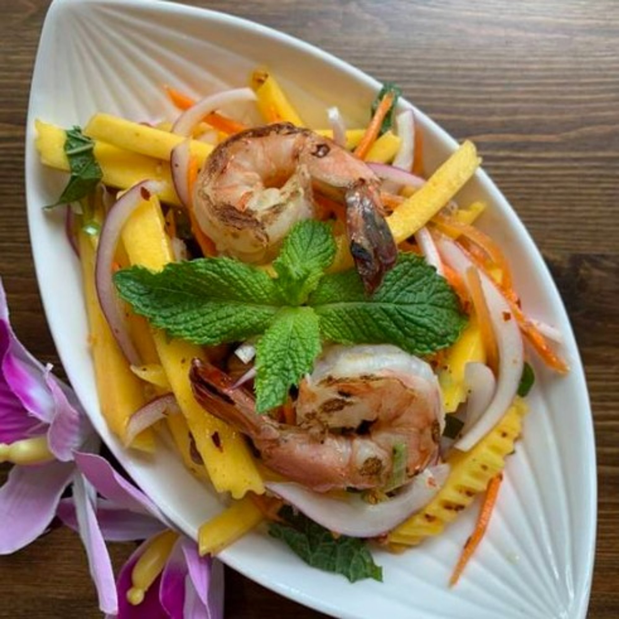 Grilled Shrimp Mango Salad (GF)