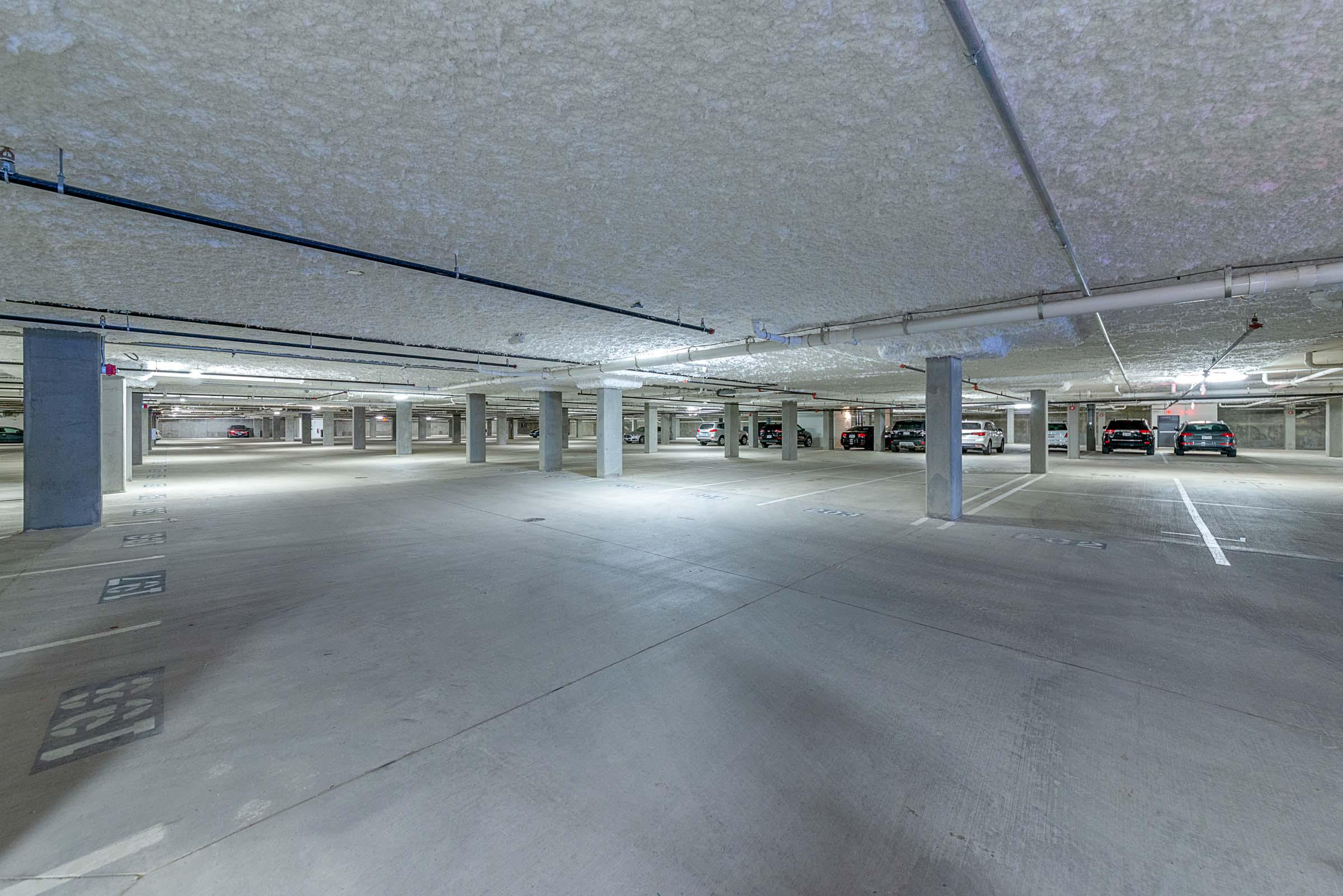 Flats underground parking garage