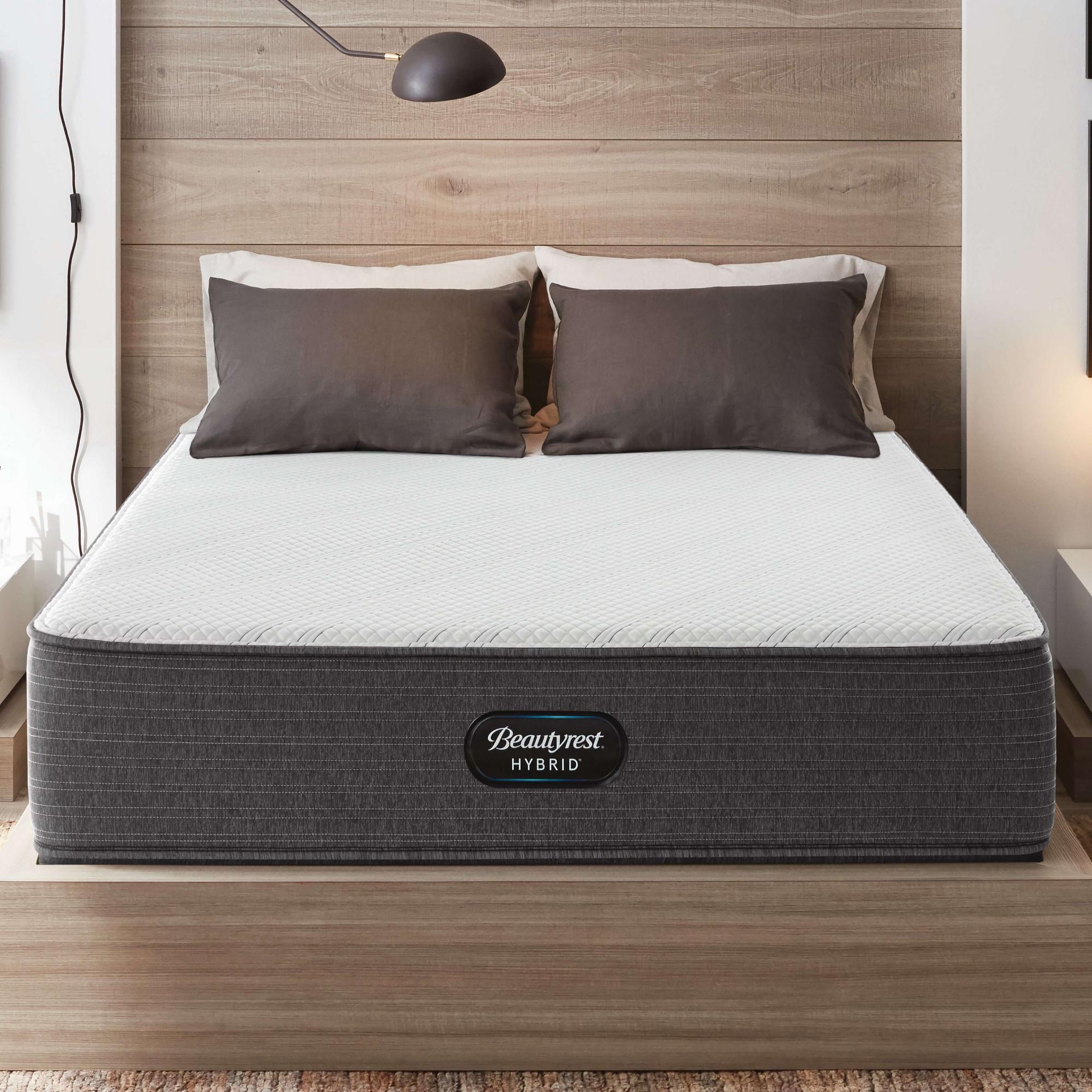 13" Hybrid Tight Top Plush Queen Mattress with Foundation