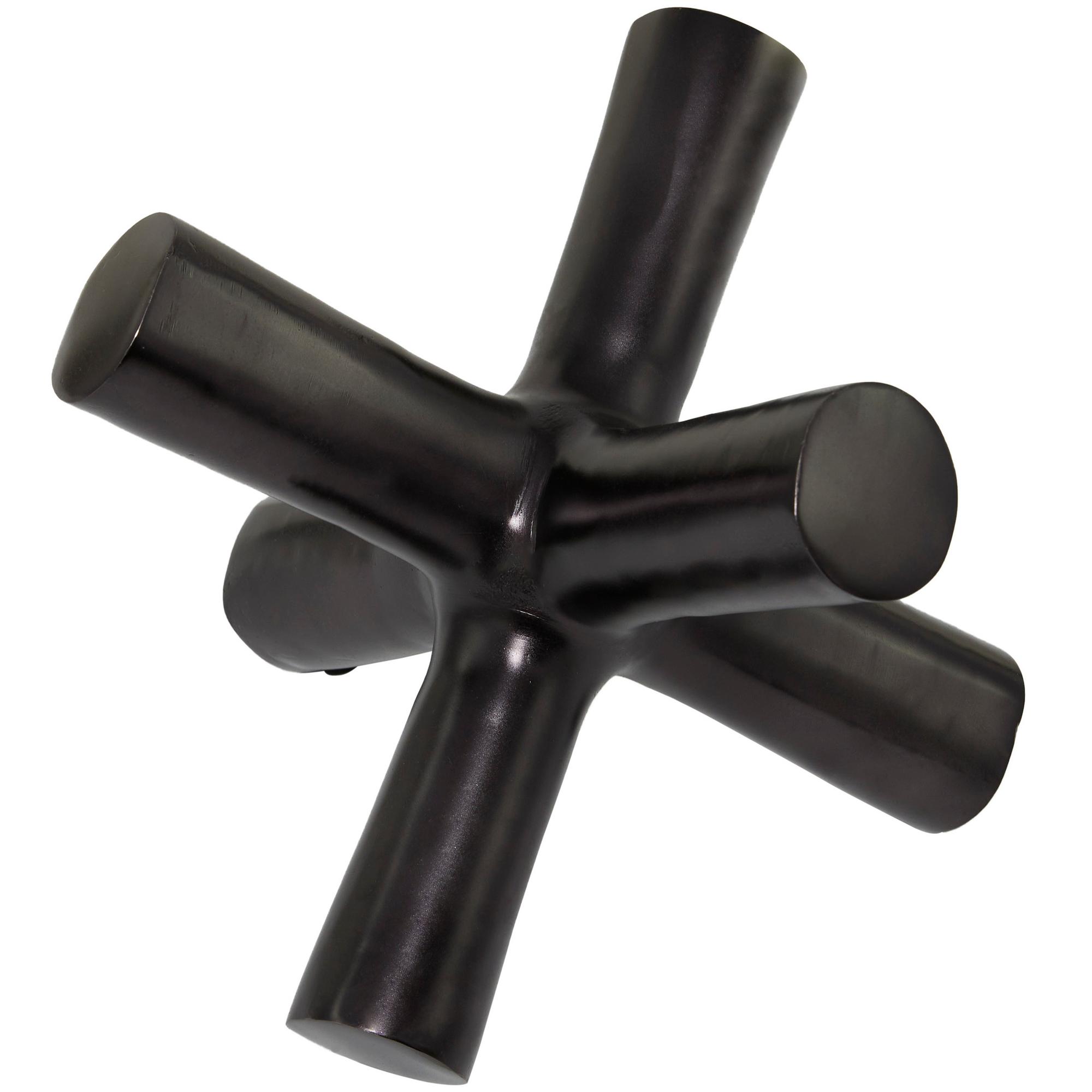 Black Aluminum Jack Sculpture