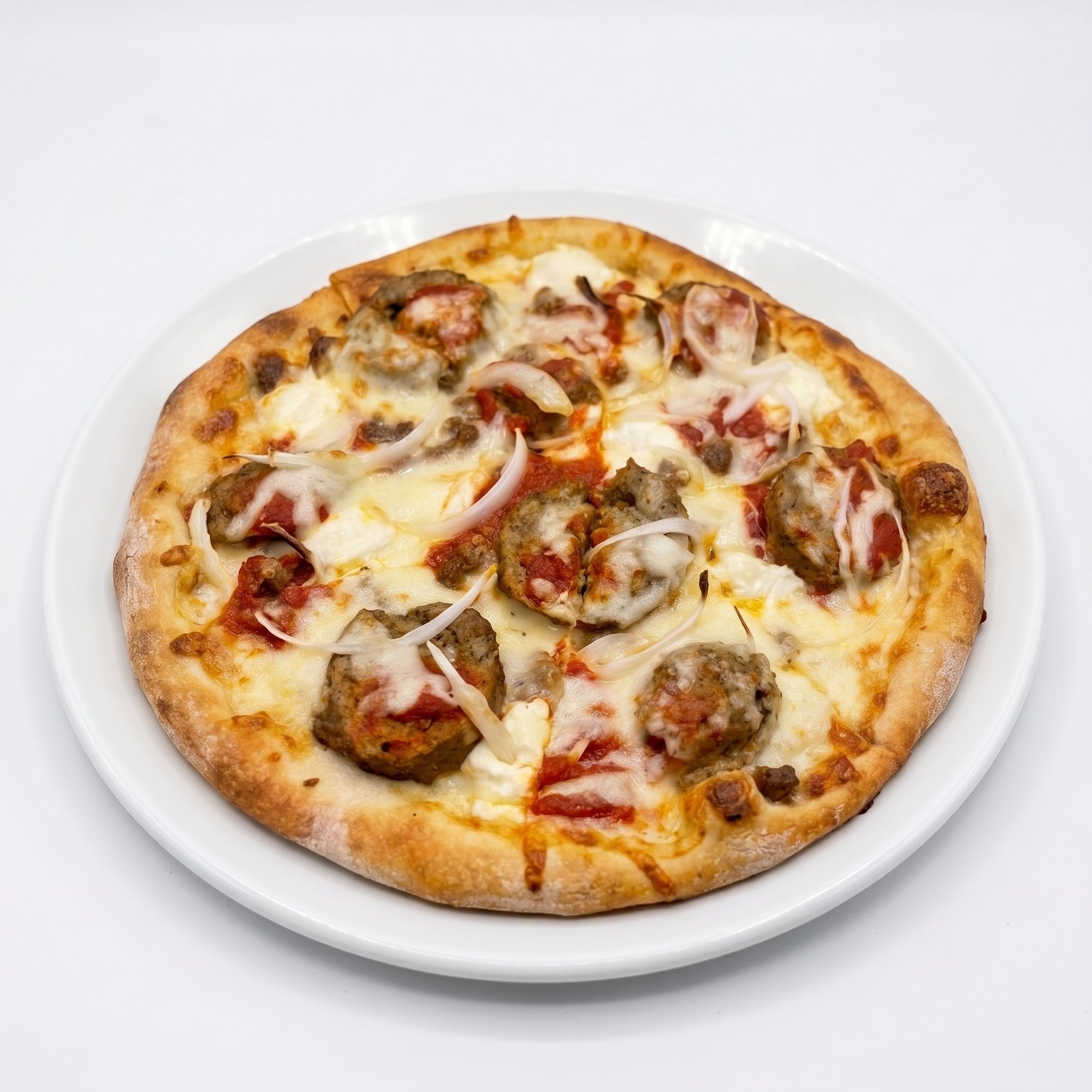 Meatball Pizza