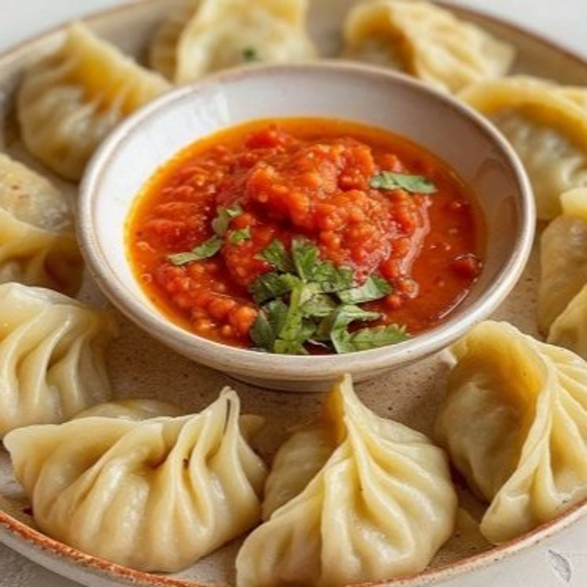 Momos (Steamed) (8)