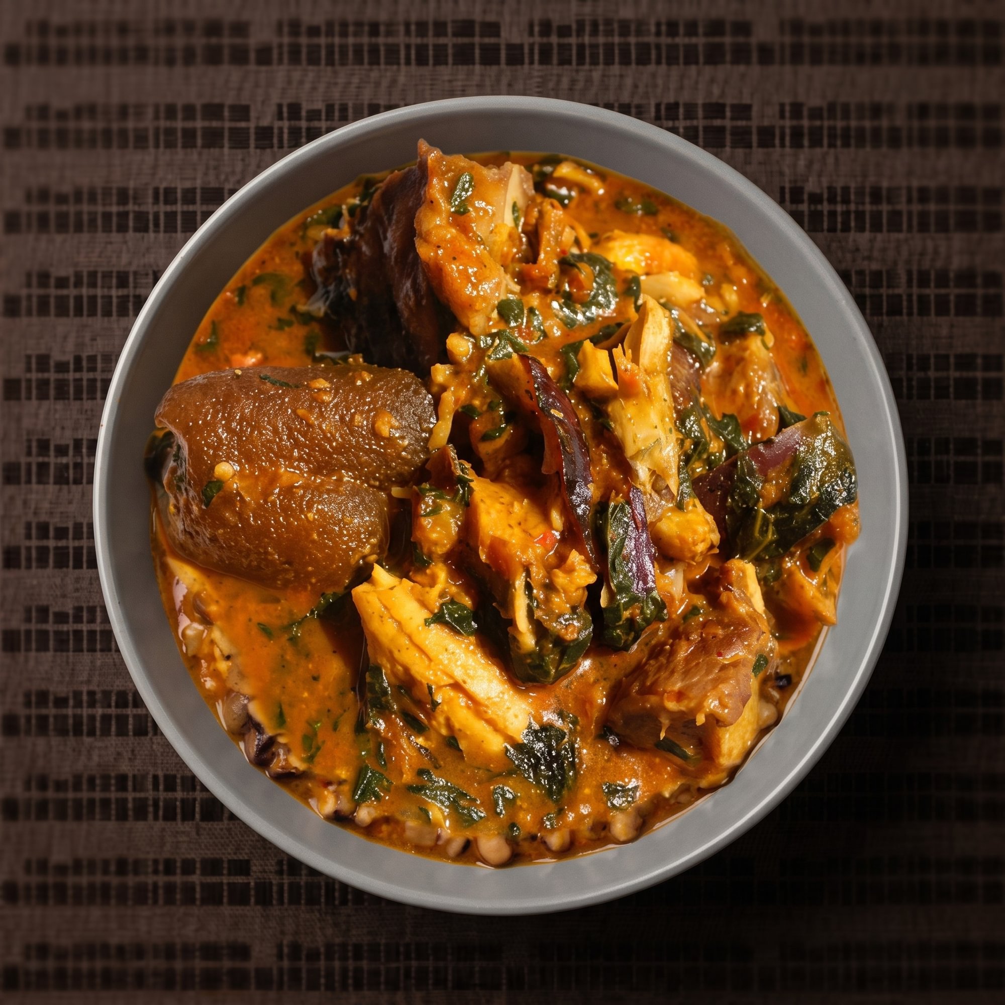 Ogbono Soup with Meats Only
