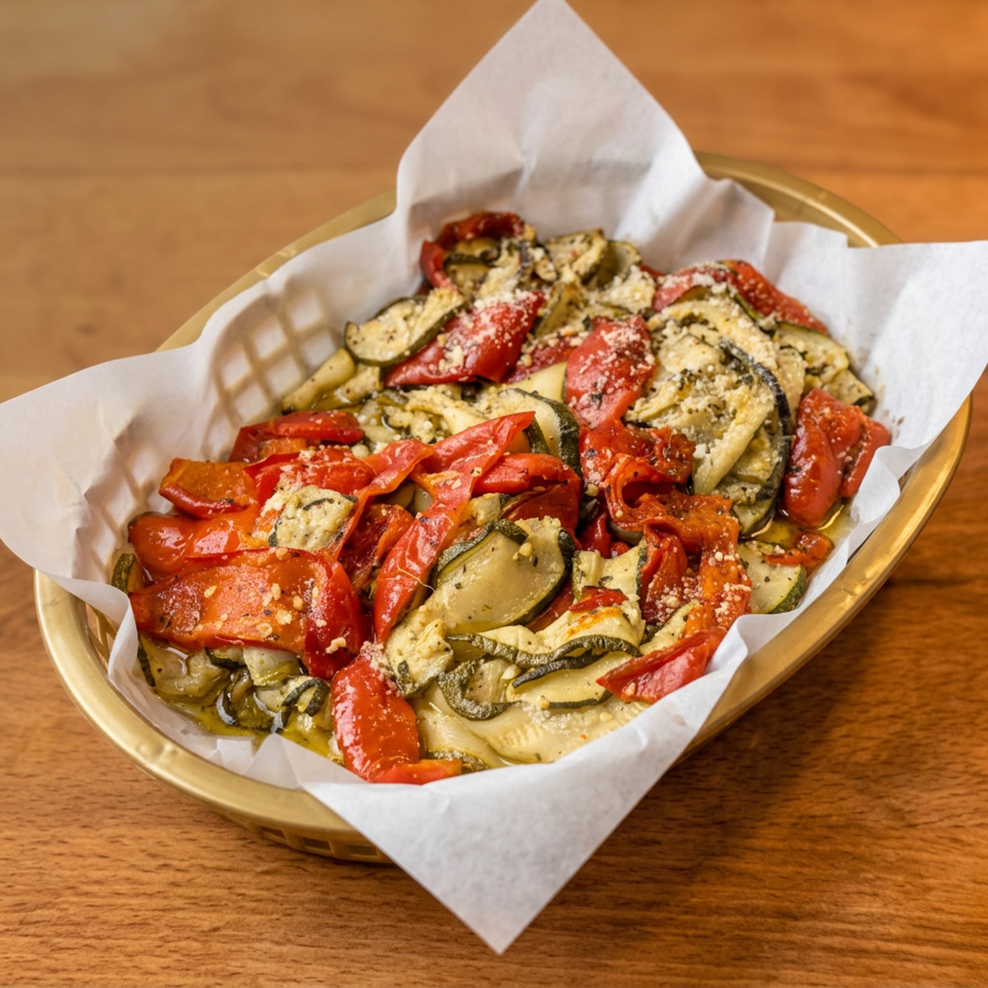 Roasted Zucchini & Peppers