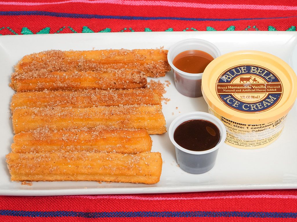 Mexican Churros with Ice Cream