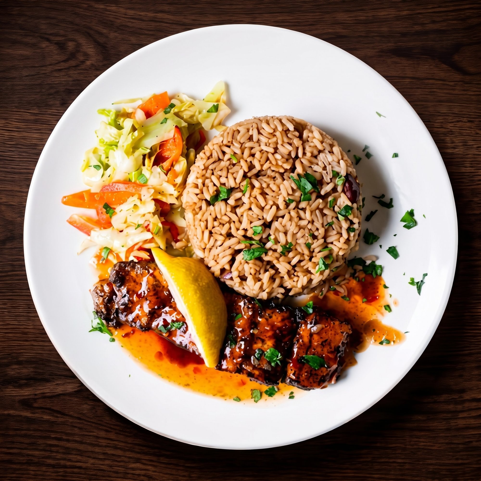 Sweet chili glazed jerked salmon