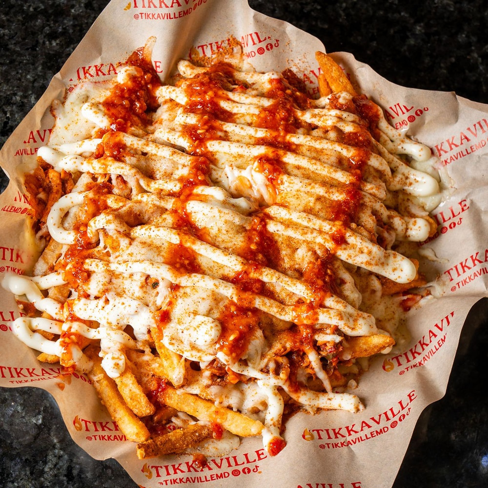 Fajita Pulled Chicken Loaded Fries