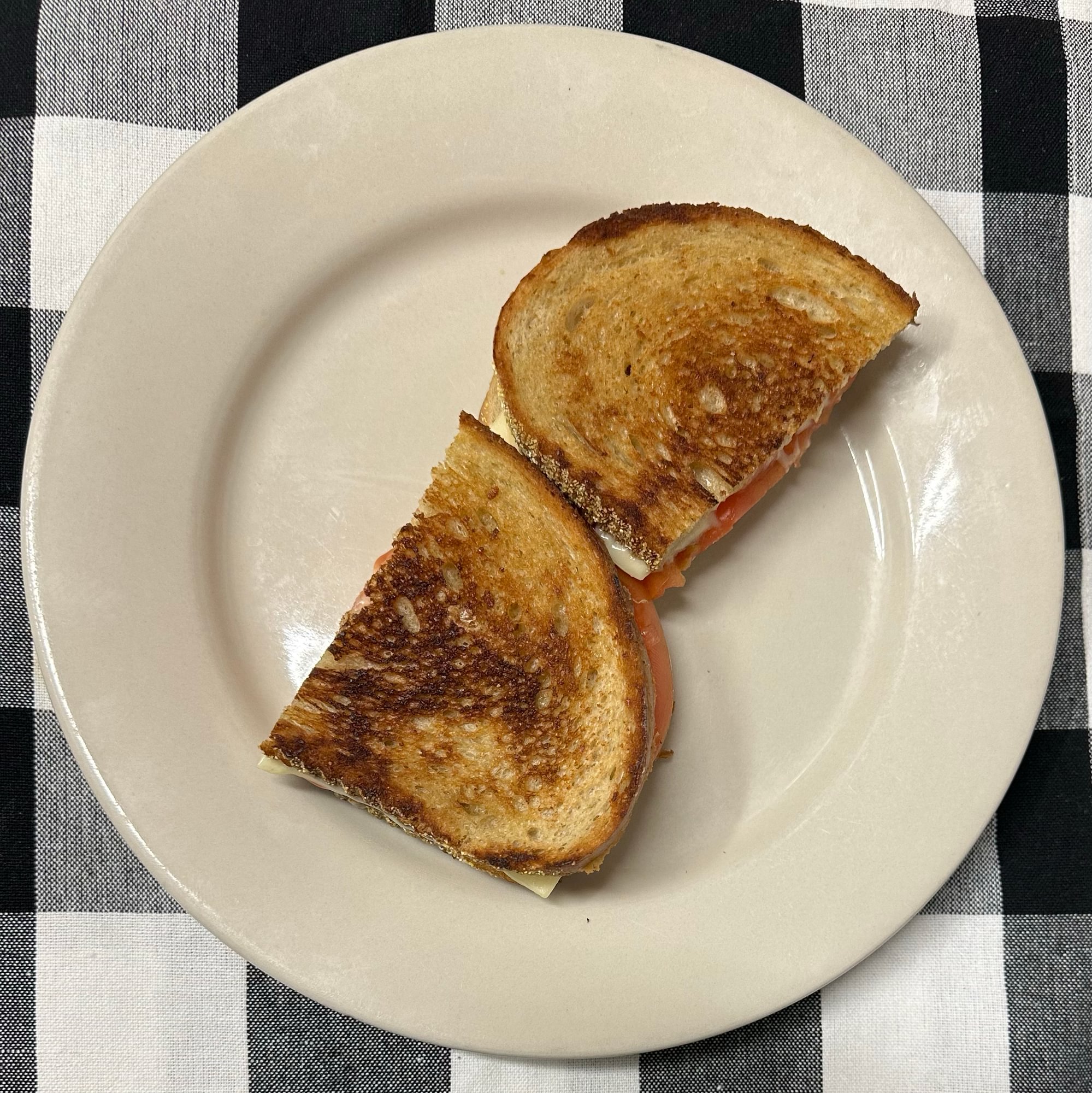Grilled American Cheese with Tomato