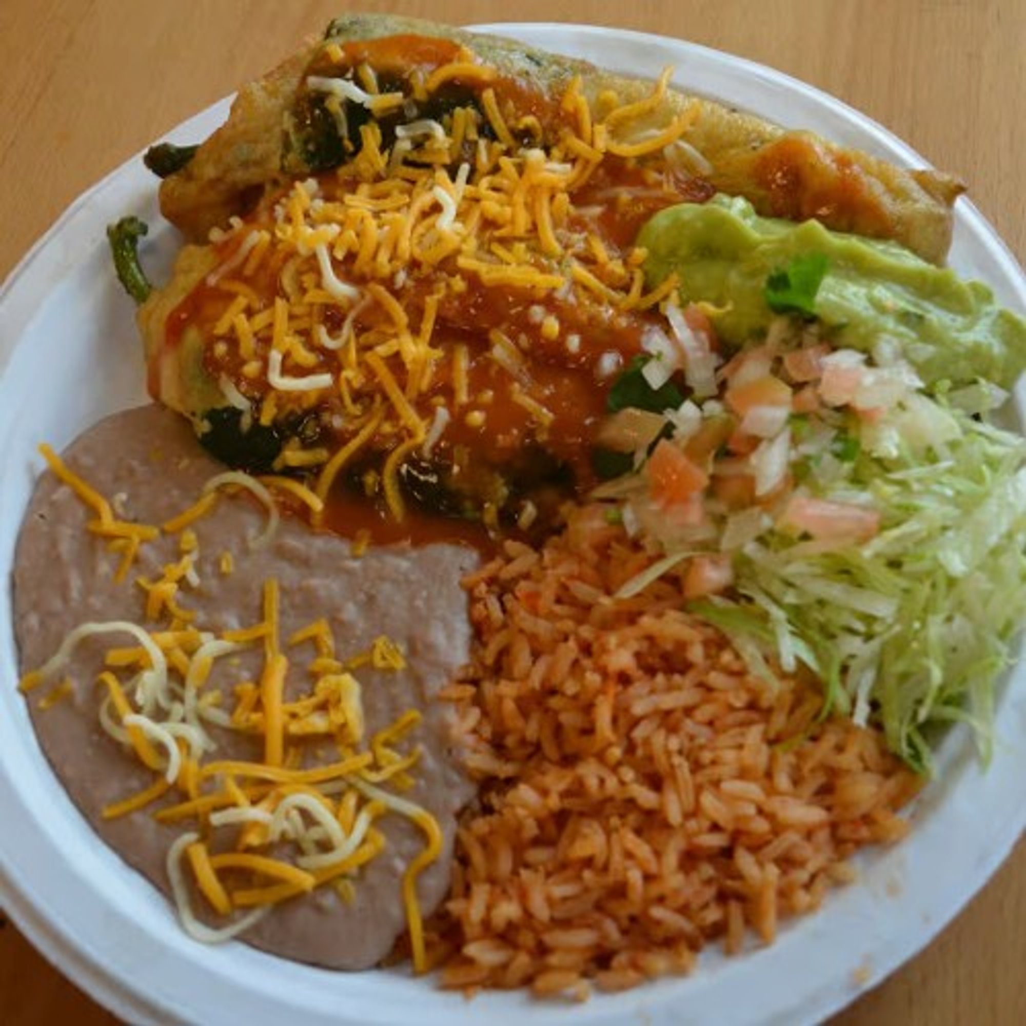 Chiles Rellenos Plate