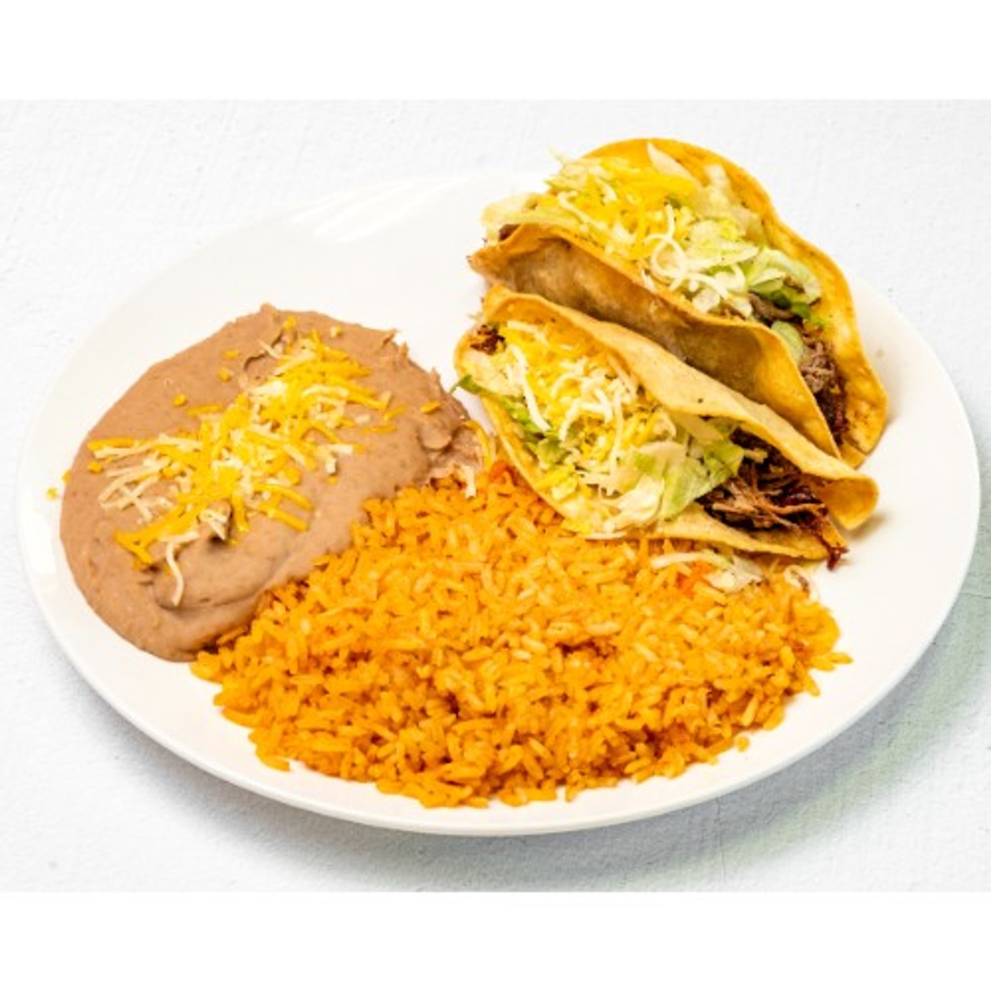 Combo 2 - Two Beef Tacos Plate