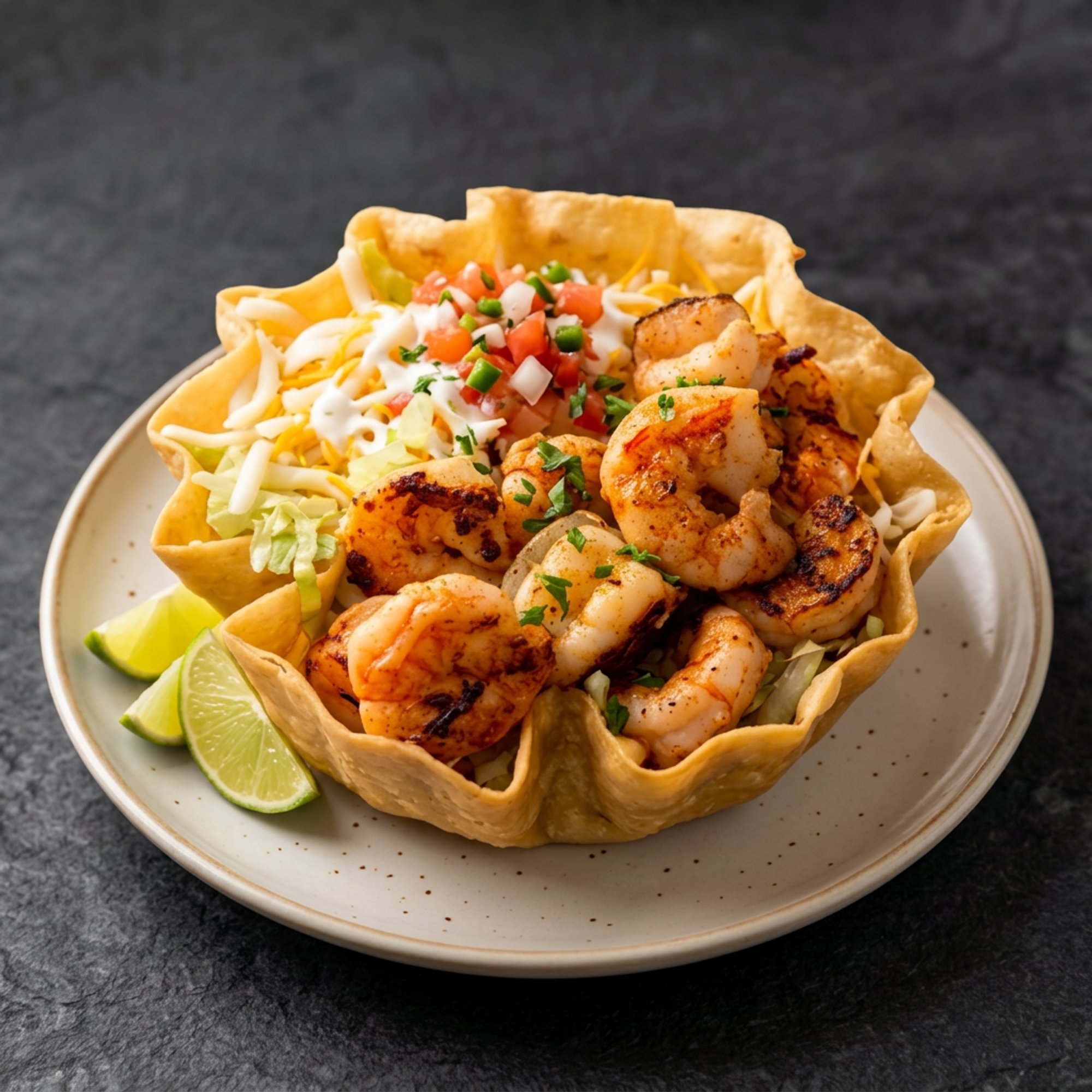 Shrimp Taco Salad