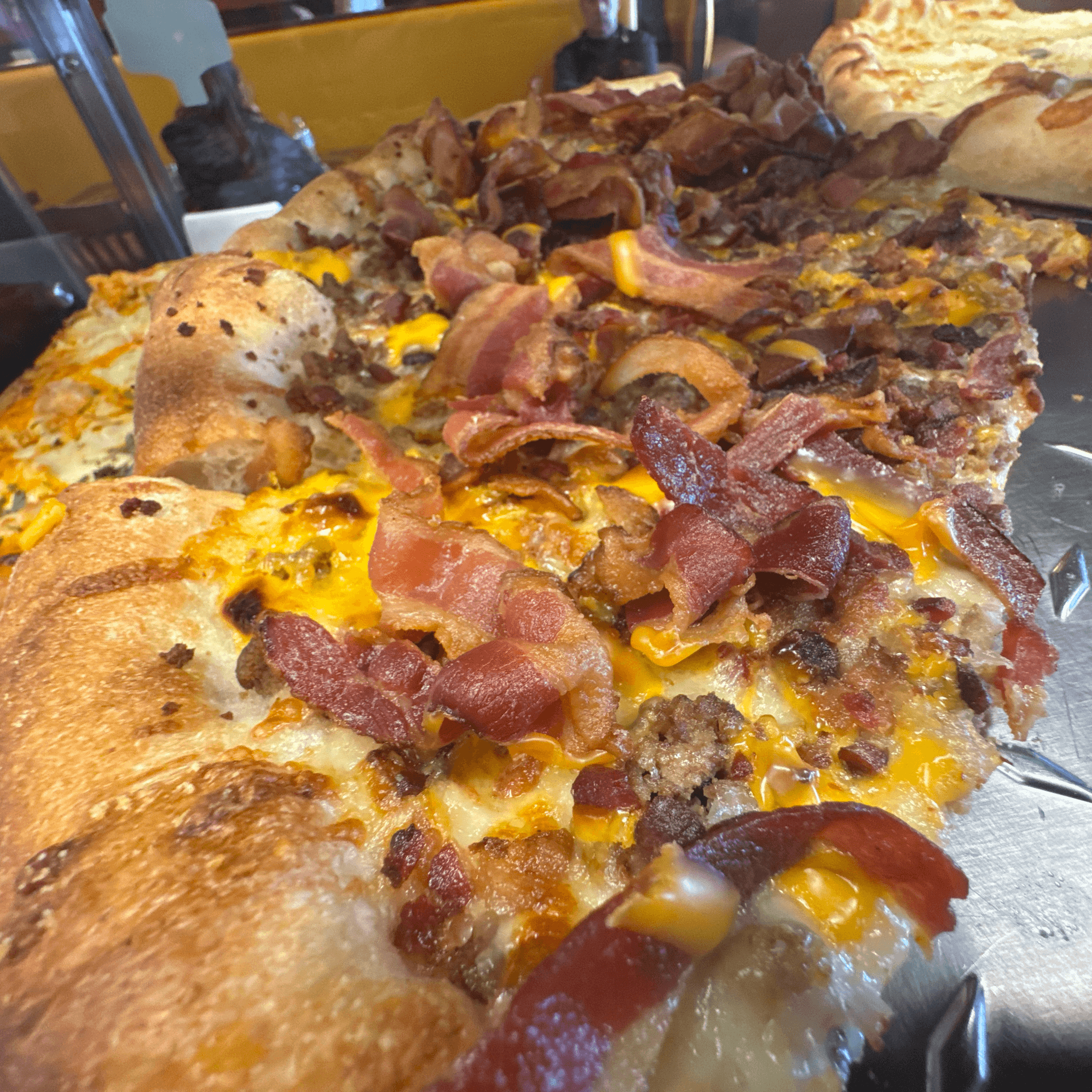 Bacon Bacon Burger Pizza