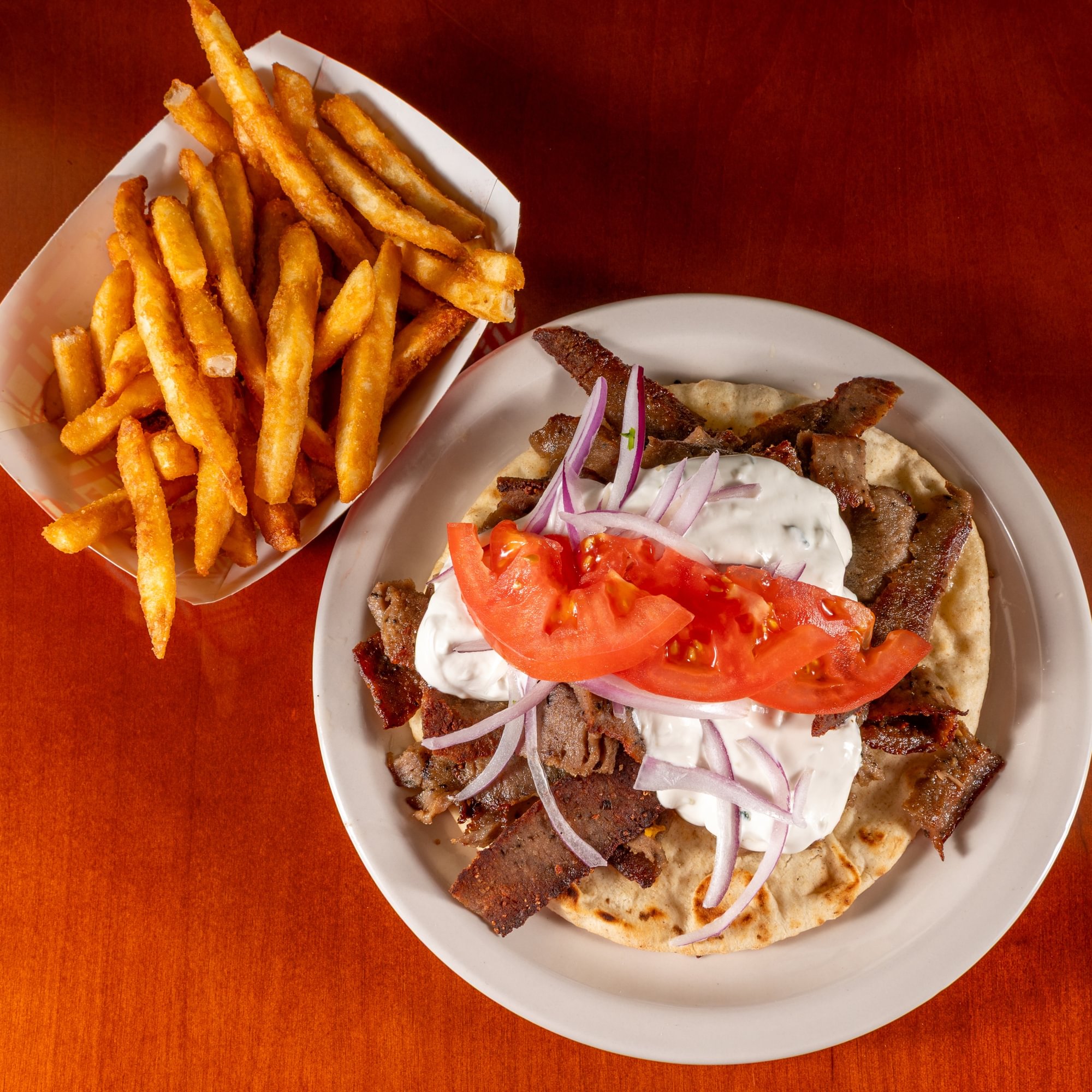 Lamb Gyro Lunch Plate