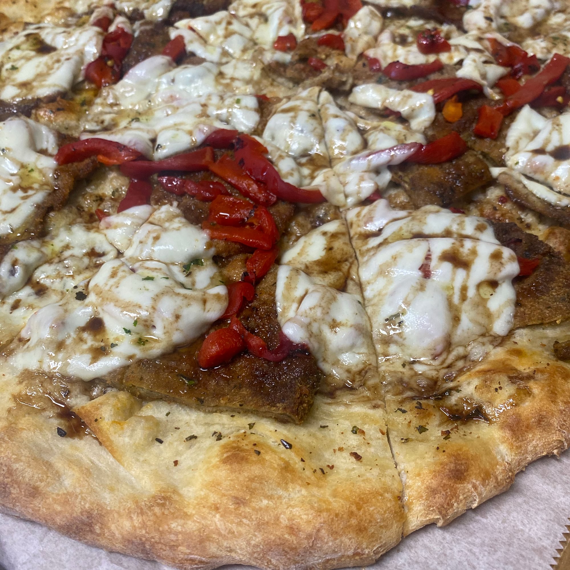 Eggplant Balsamic Pizza