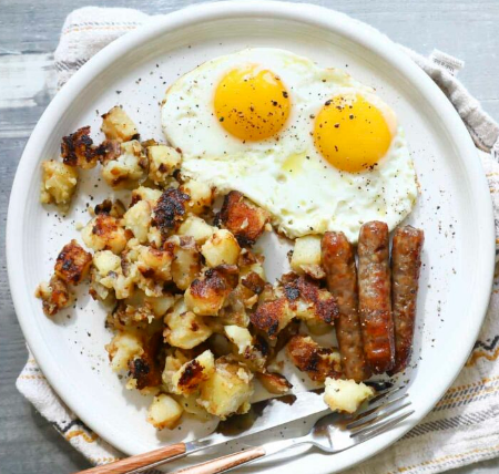Two Eggs with Meat