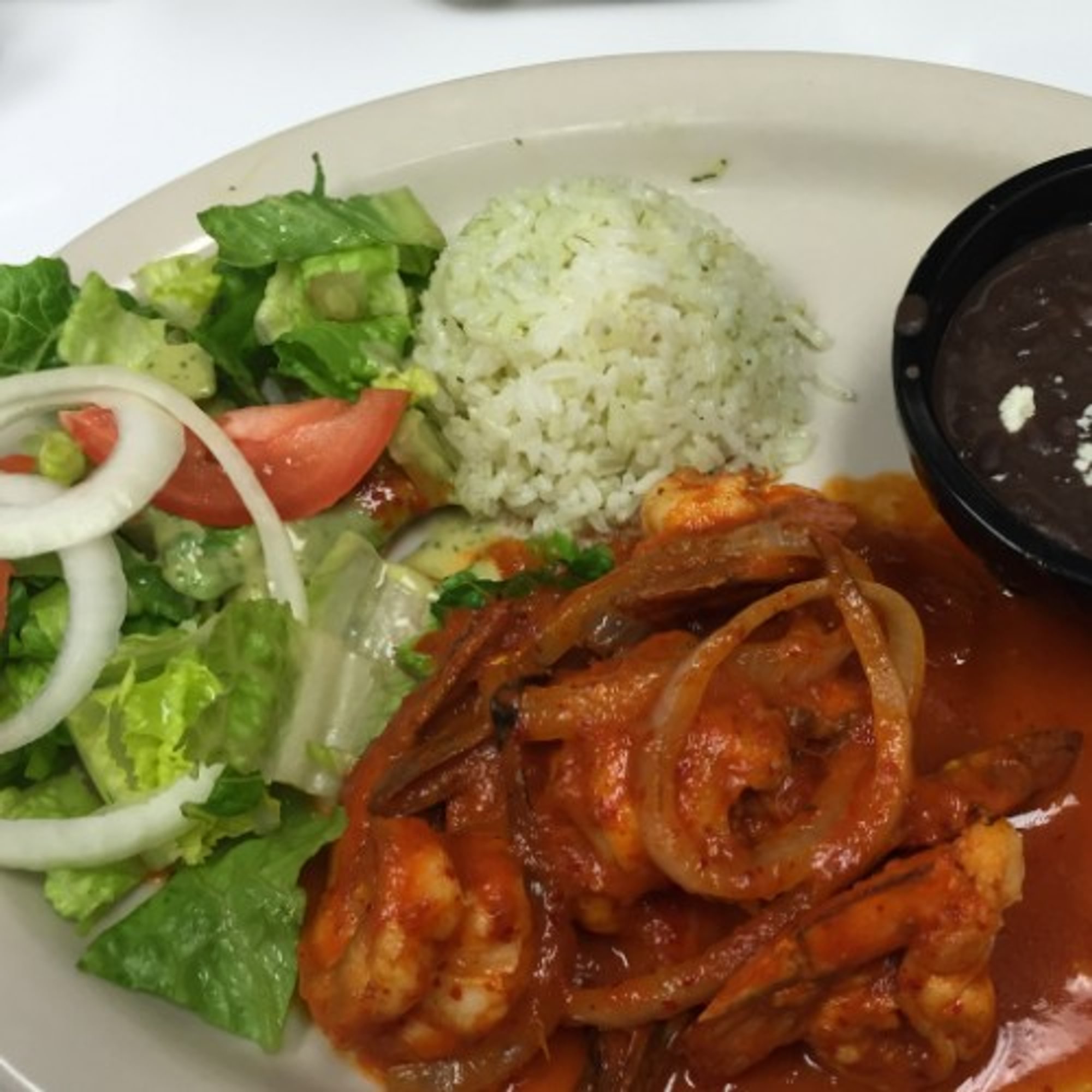 Shrimp Diablo Lunch