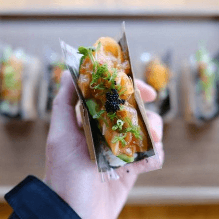 Spicy Salmon Hand Roll