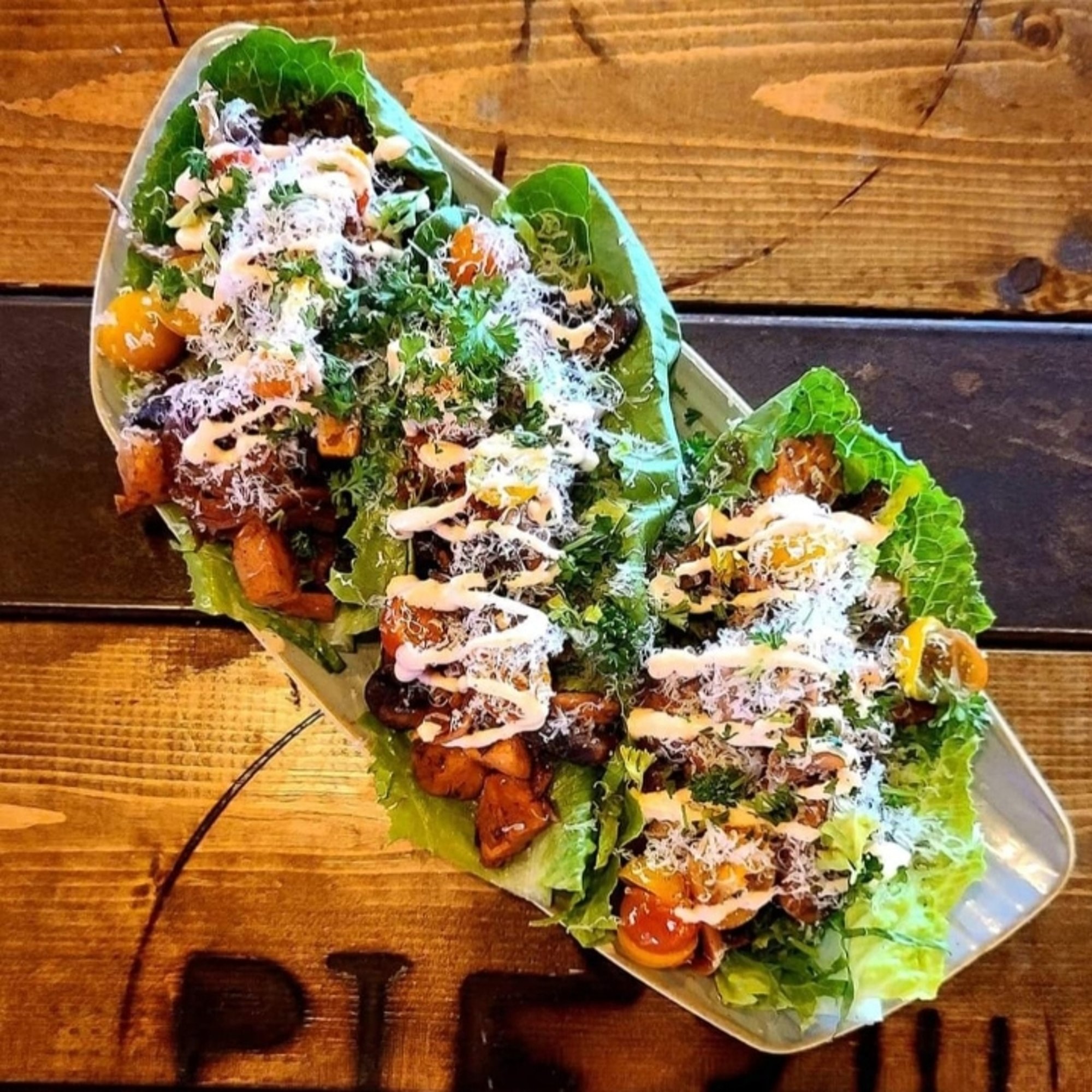 Balsamic Chicken Lettuce Wraps