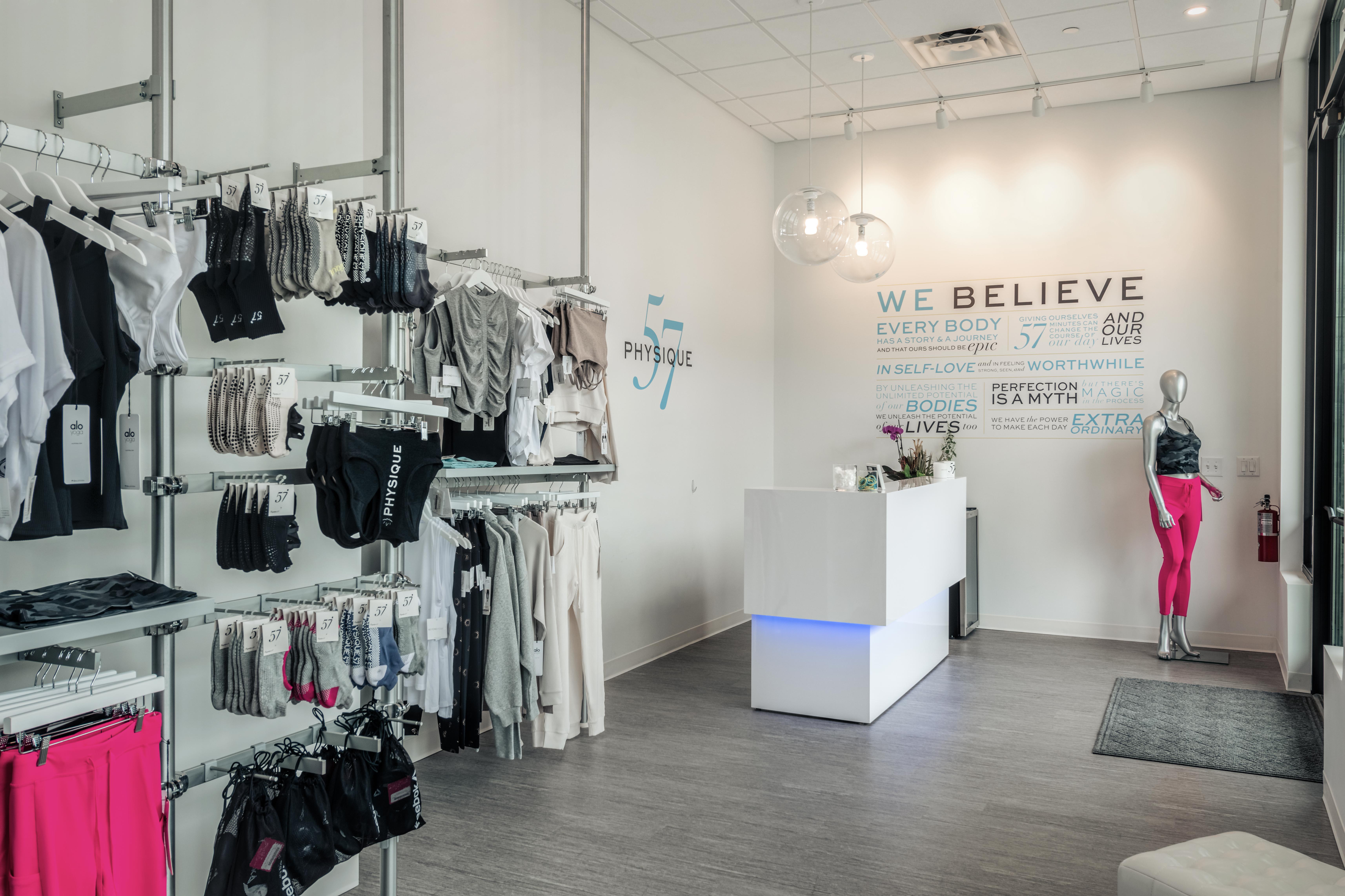 Physique 57 is a high-intensity, low-impact workout program that uses your own body weight as resistance. It is as safe as it is fun and effective. Interval Overload is our secret to delivering unmatched results. Our propriety process combines interval training (sprint, recovery) and strength training (targeted muscle exertion to maximize sculpting) through innovative and energizing exercise sequences. Not only will you transform your physique, but our workouts will empower you to push beyond your mental and physical limits. It's not easy, but that's exactly why it works.