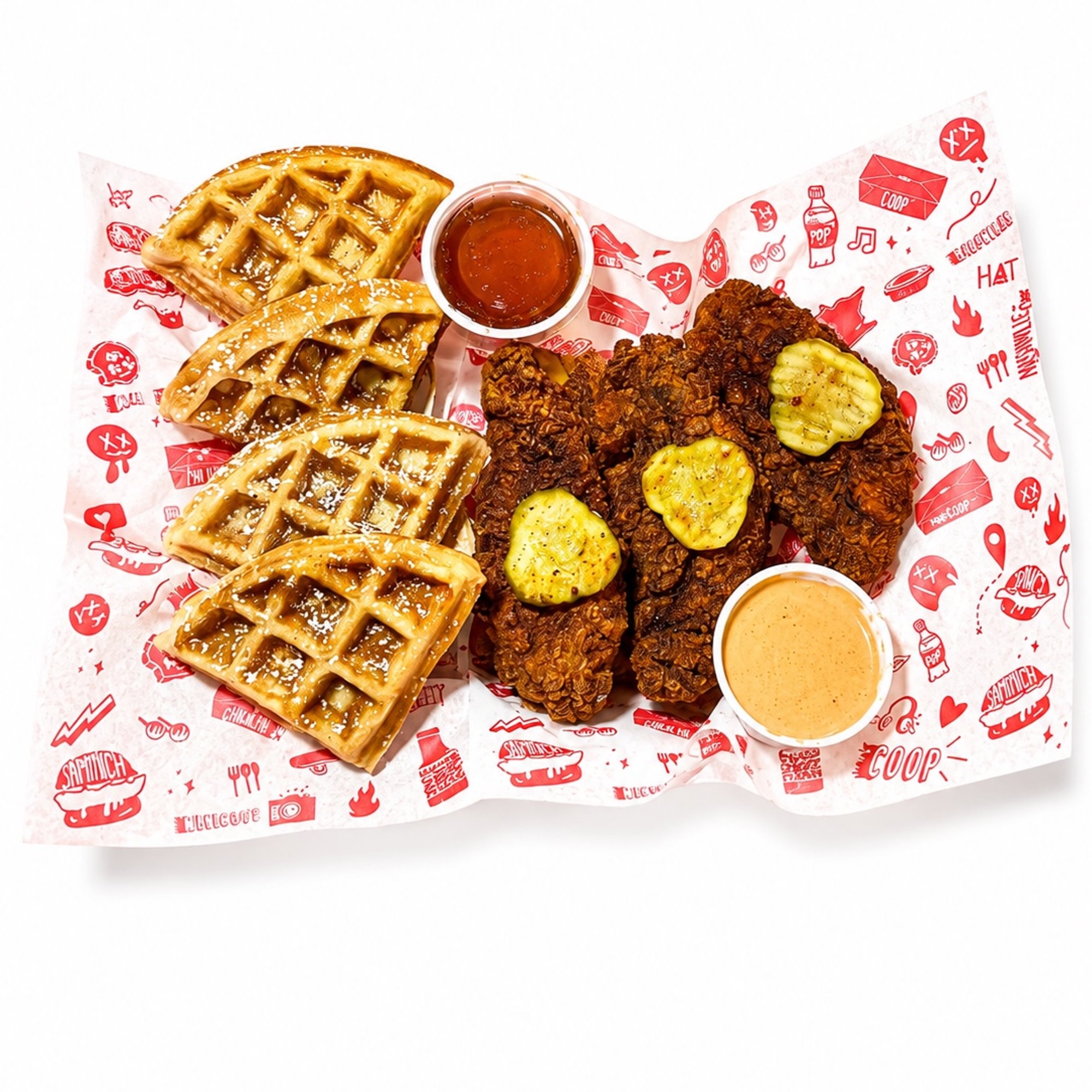 4. HOT CHICKEN & WAFFLES
