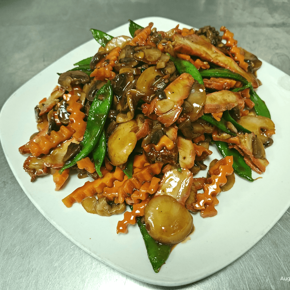 Roast Pork with Fresh Mushrooms