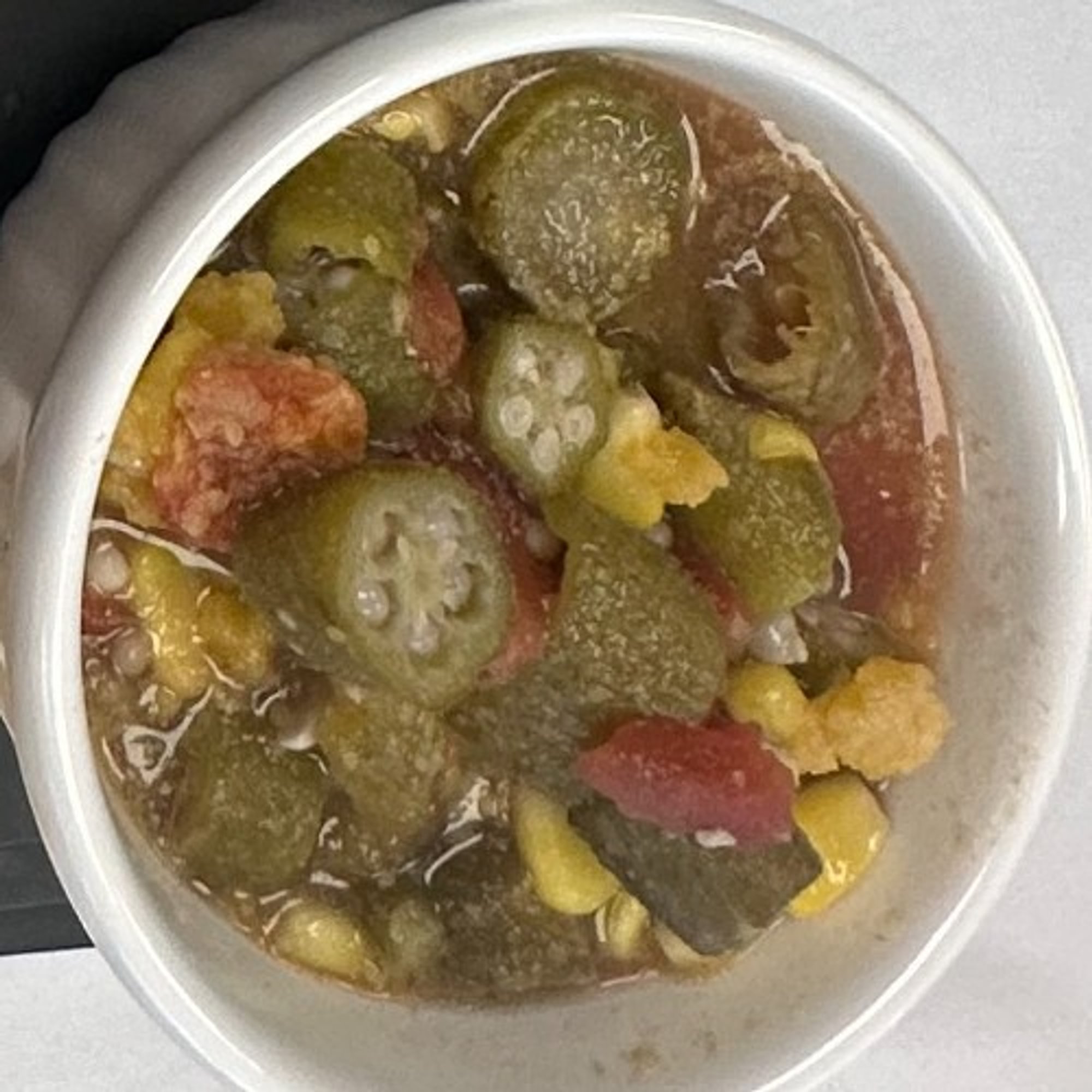 Okra, Corn, & Tomato