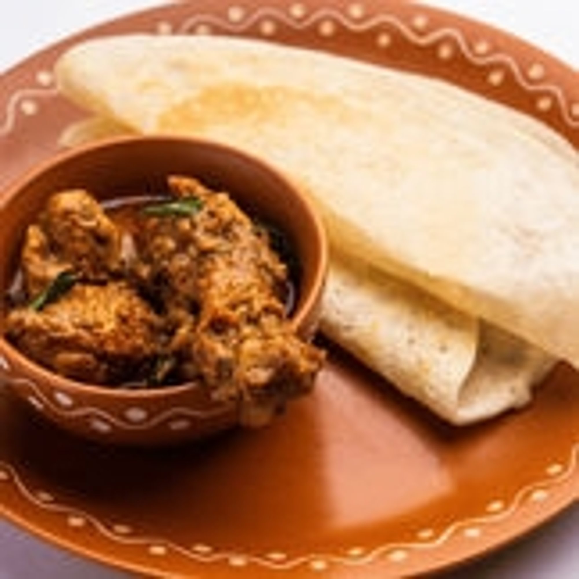 Kal Dosa With Chicken Kulambu (3 Pcs)